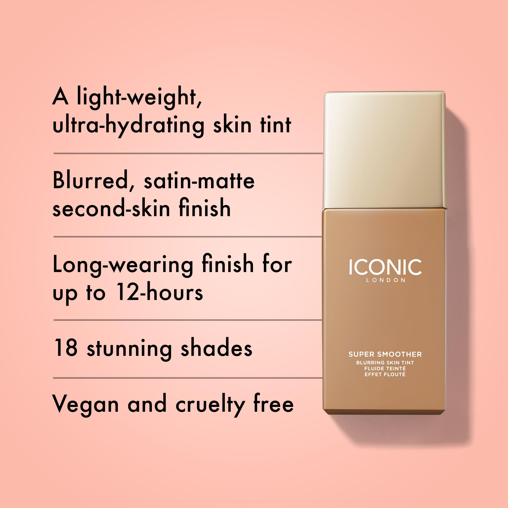 Foto 2 | Crema Hidratante Con Color Iconic London Para Piel Supersuave Y Borrosa - Venta Internacional.
