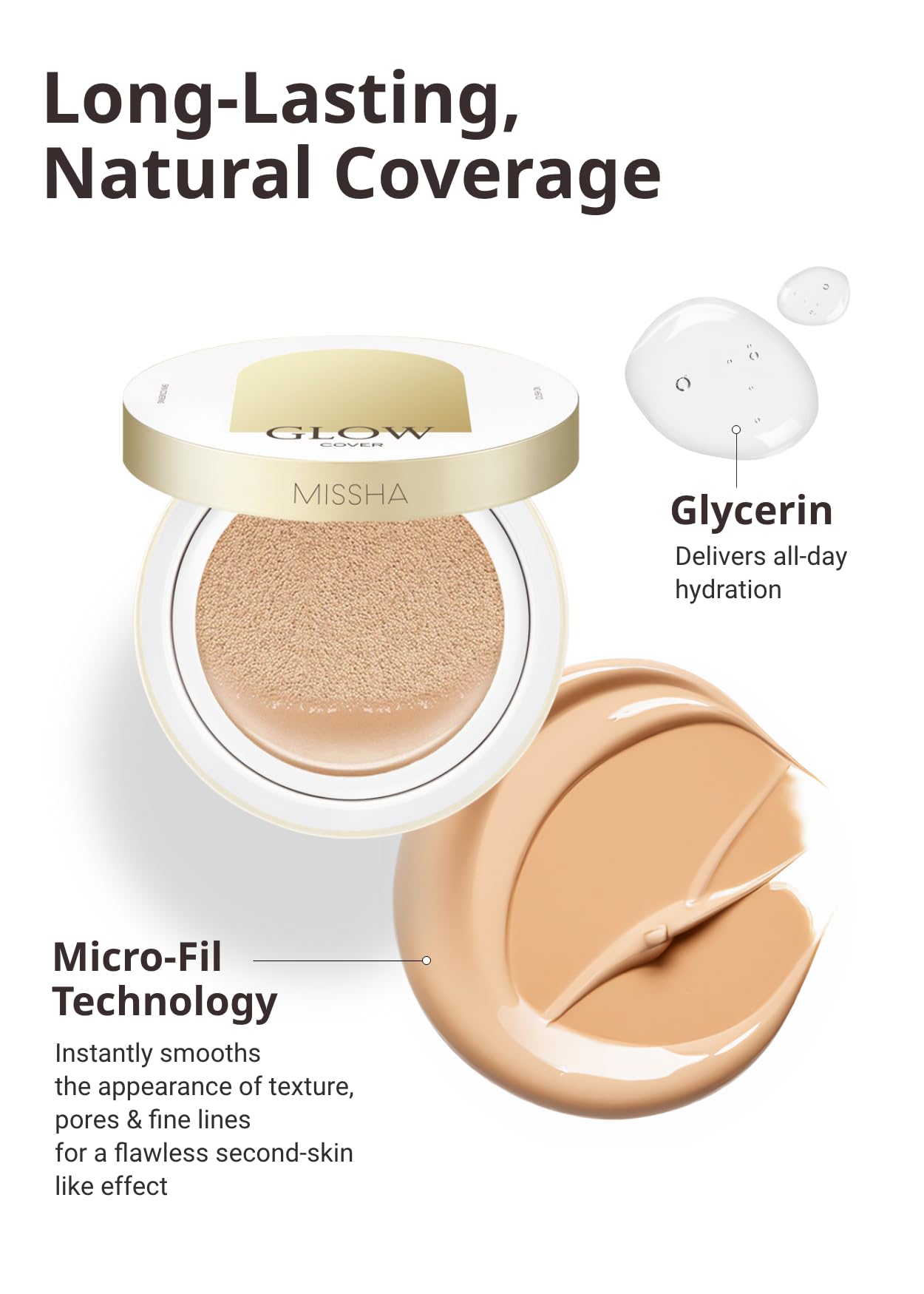 Foto 6 pulgar | Base De Maquillaje Missha Glow No.23, Color Beige Natural - Venta Internacional.