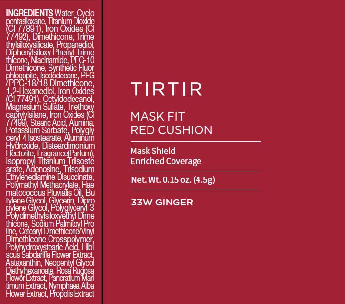 Foto 6 | Cushion Foundation Tirtir Mask Fit Red, 33 W, Jengibre, 18,7 Ml - Venta Internacional.