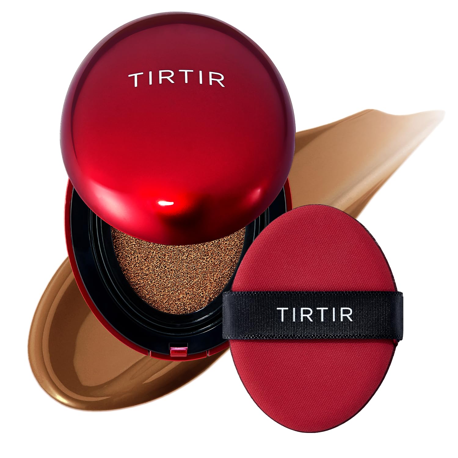 Mascarilla Tirtir De Cushion Foundation, Color Rojo, Cobertura Total, 18 Ml - Venta Internacional.