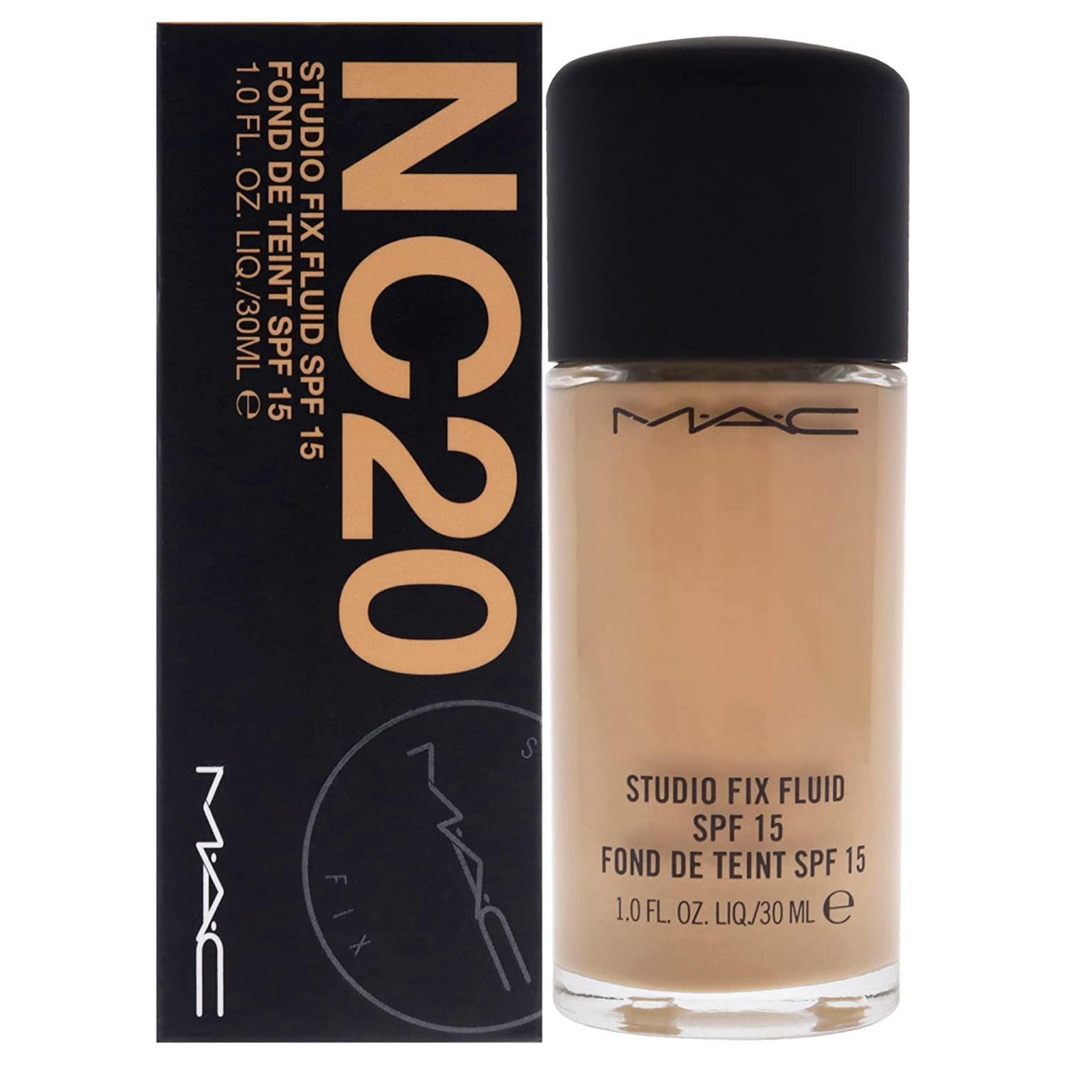 Foto 2 pulgar | Foundation Mac Studio Fix Fluid Spf 15 Nc20, Transparente - Venta Internacional.