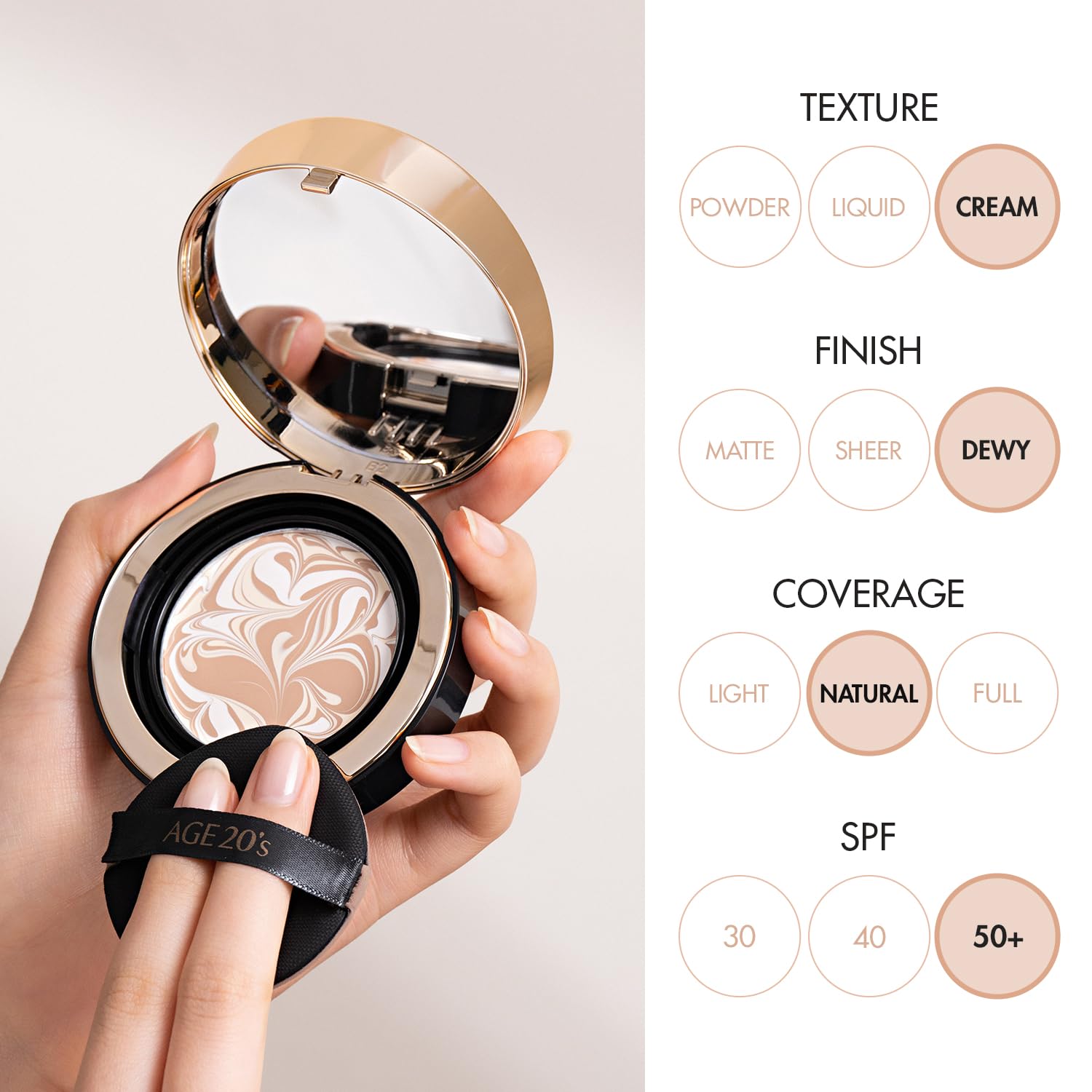 Foto 3 pulgar | Base De Maquillaje Signature Essence Pact De Age20, Spf 50+ - Venta Internacional.