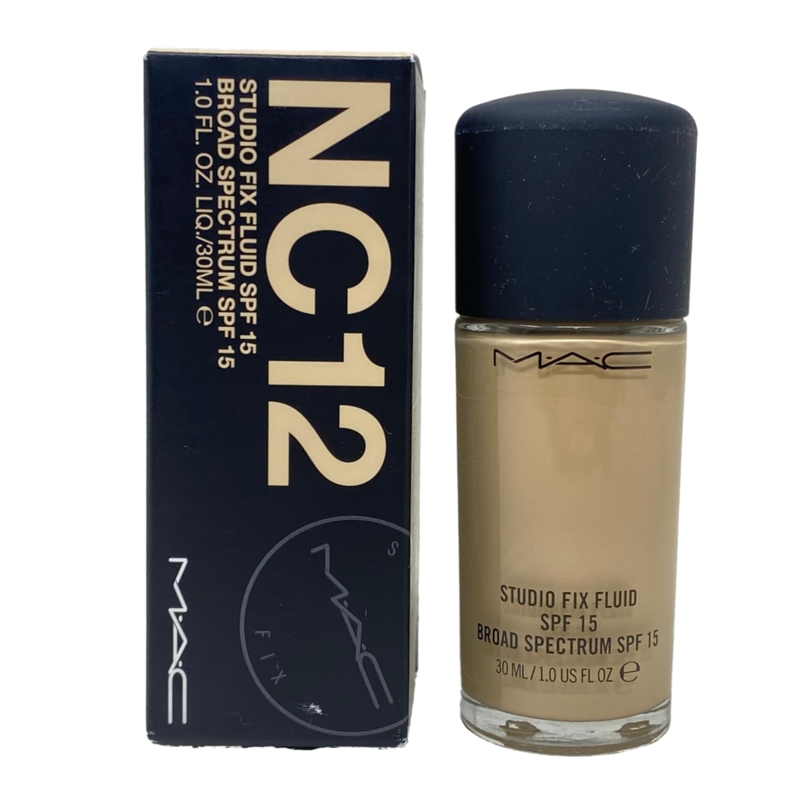 Base M.a.c Cosmetics Studio Fix Fluid Nc 12, 30 Ml - Venta Internacional.