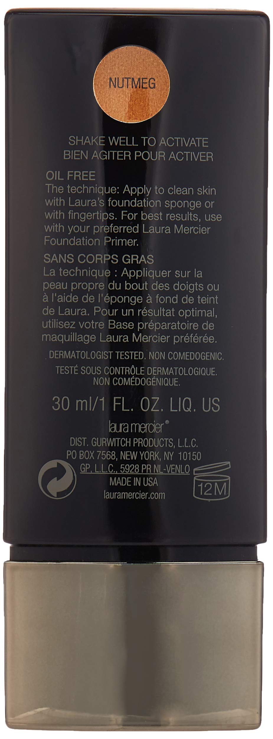 Foto 3 pulgar | Laura Mercier Smooth Finish Flawless Fluide, No. Nutmeg, 1 Ounce - Venta Internacional.