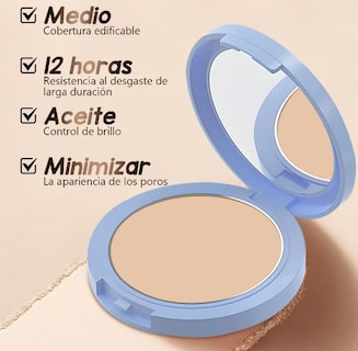 Foto 2 | Base Xtellar De Maquillaje Polvo Compacto Fijador Matte