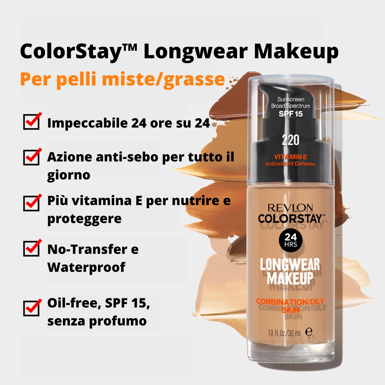 Foto 4 pulgar | Maquillaje Líquido Revlon Colorstay 180 Sand Beige - Venta Internacional.