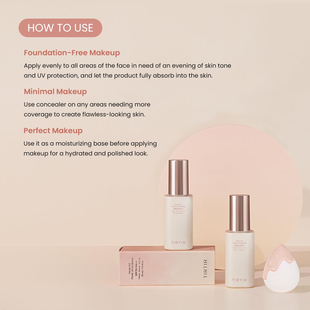 Foto 5 pulgar | Hidratante Con Color Tirtir Mask Fit Tone Up Essence 30 Ml Beige - Venta Internacional.