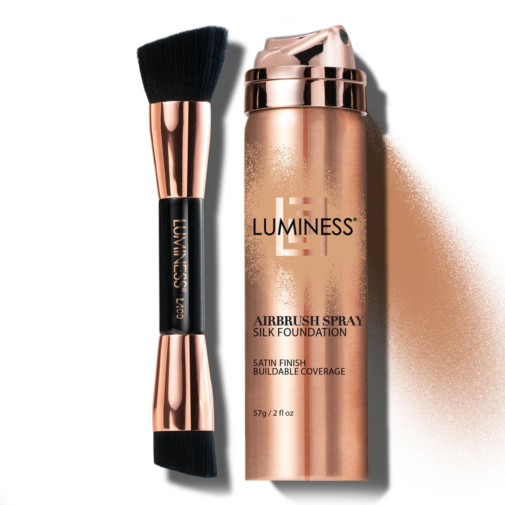 Foto 1 | Kit De Base En Aerosol Con Aerógrafo Luminess Silk Con Brocha Para Pulir - Venta Internacional.