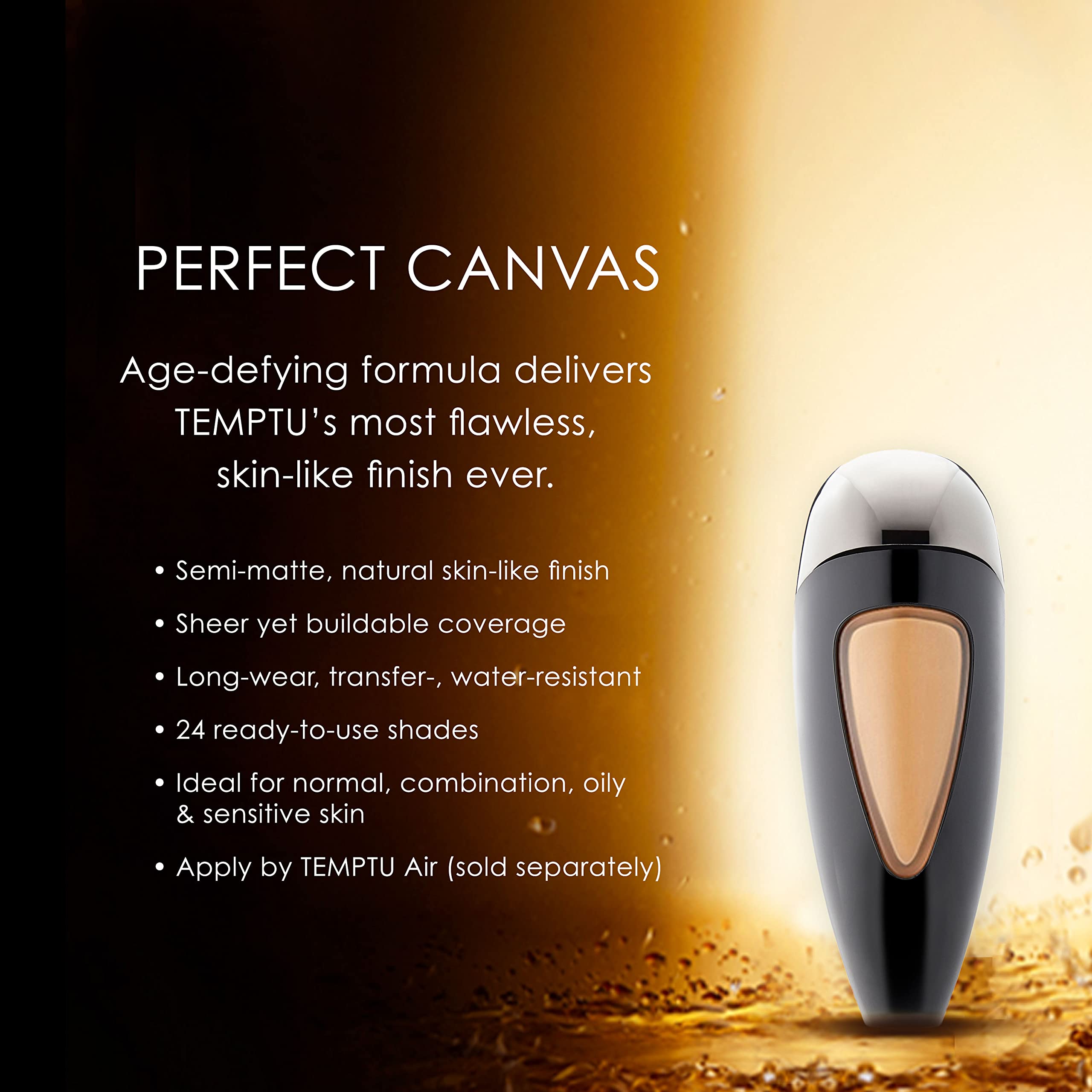 Foto 4 pulgar | Base De Maquillaje Con Aerógrafo Temptu Perfect Canvas Hydra Lock Hazelnut - Venta Internacional.