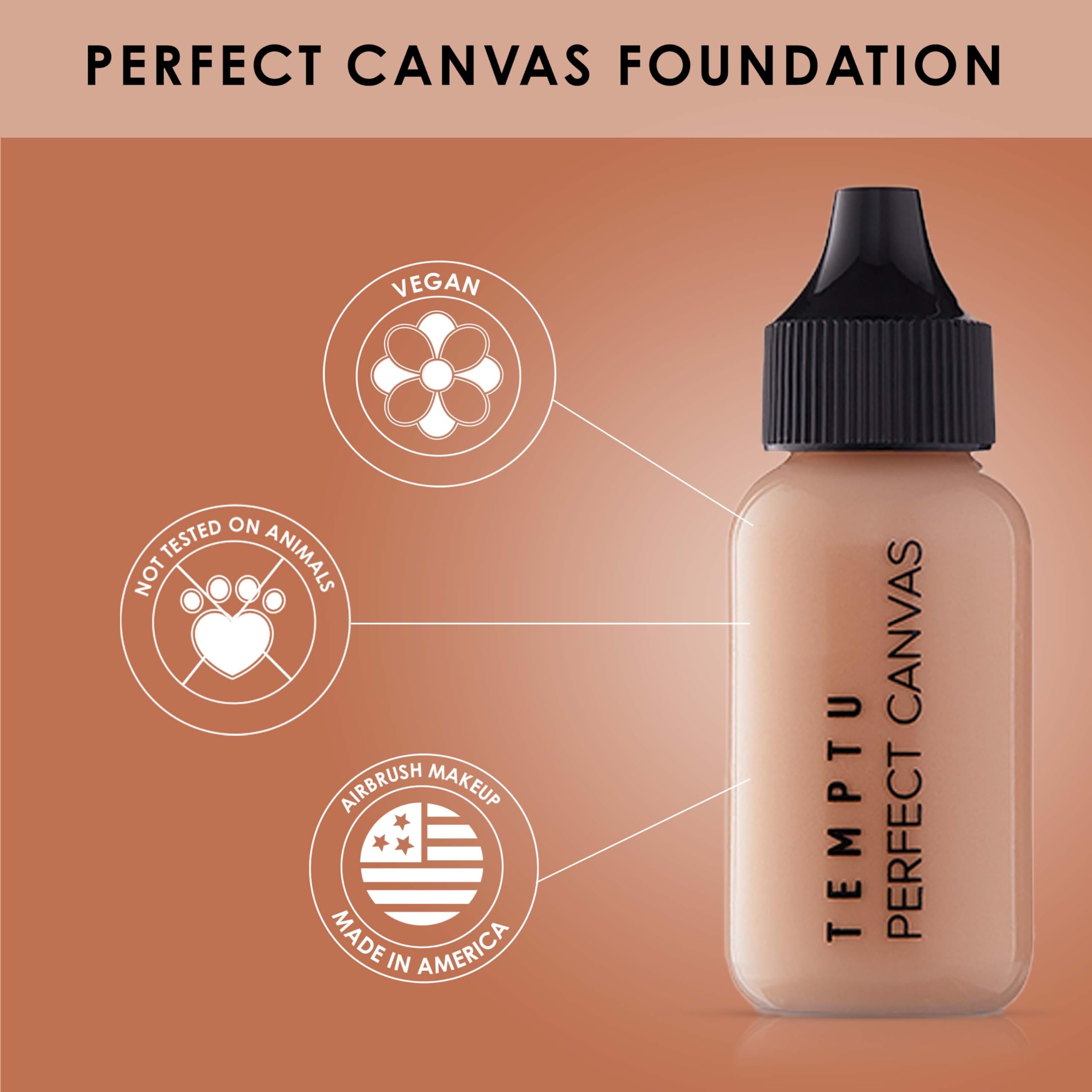 Foto 3 pulgar | Base De Maquillaje Temptu Perfect Canvas Hydra Lock Toffee, 30 Ml - Venta Internacional.