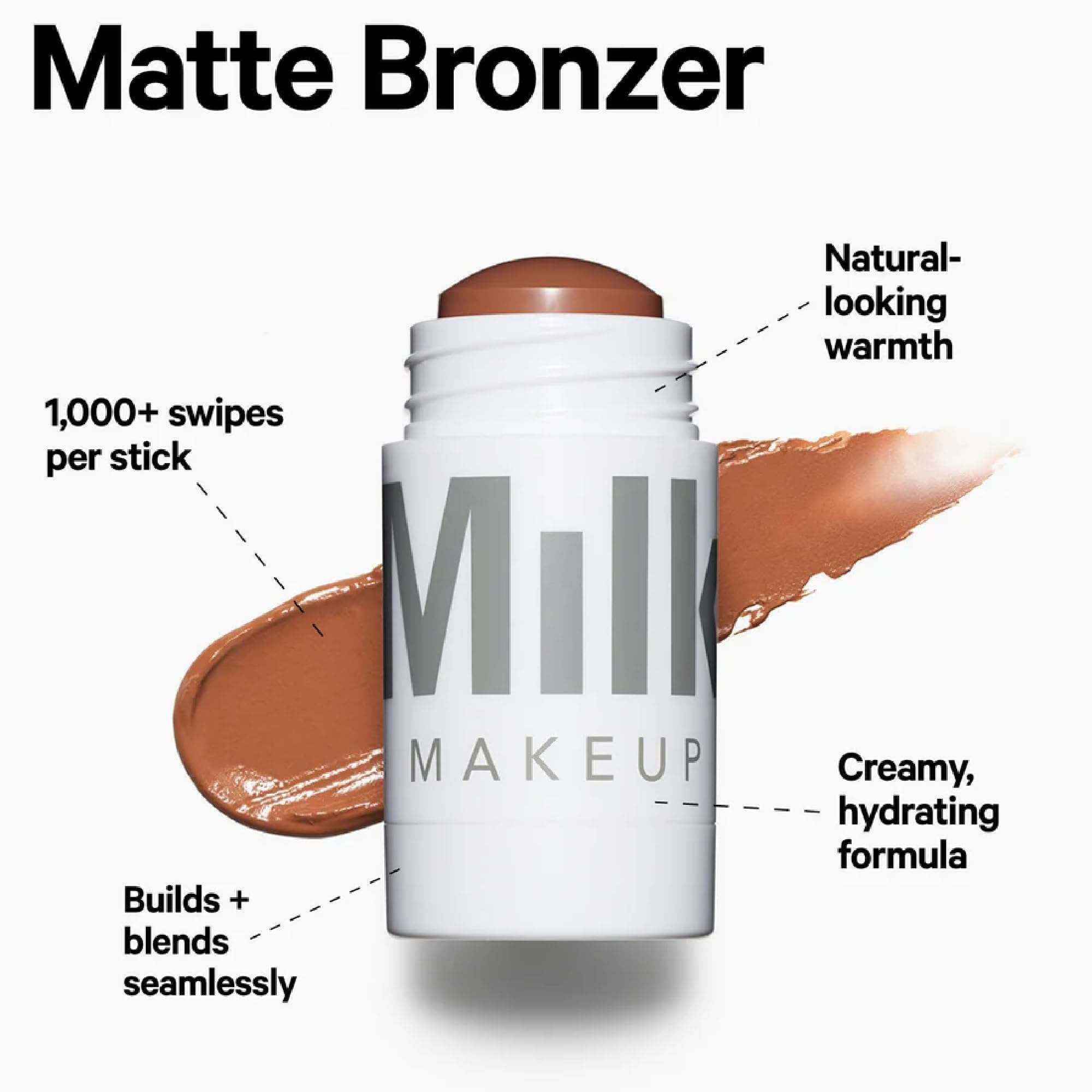 Foto 6 pulgar | Crema En Barra Bronzer Milk Makeup Matte Blaze Tan Bronze De 5.5 Ml - Venta Internacional.