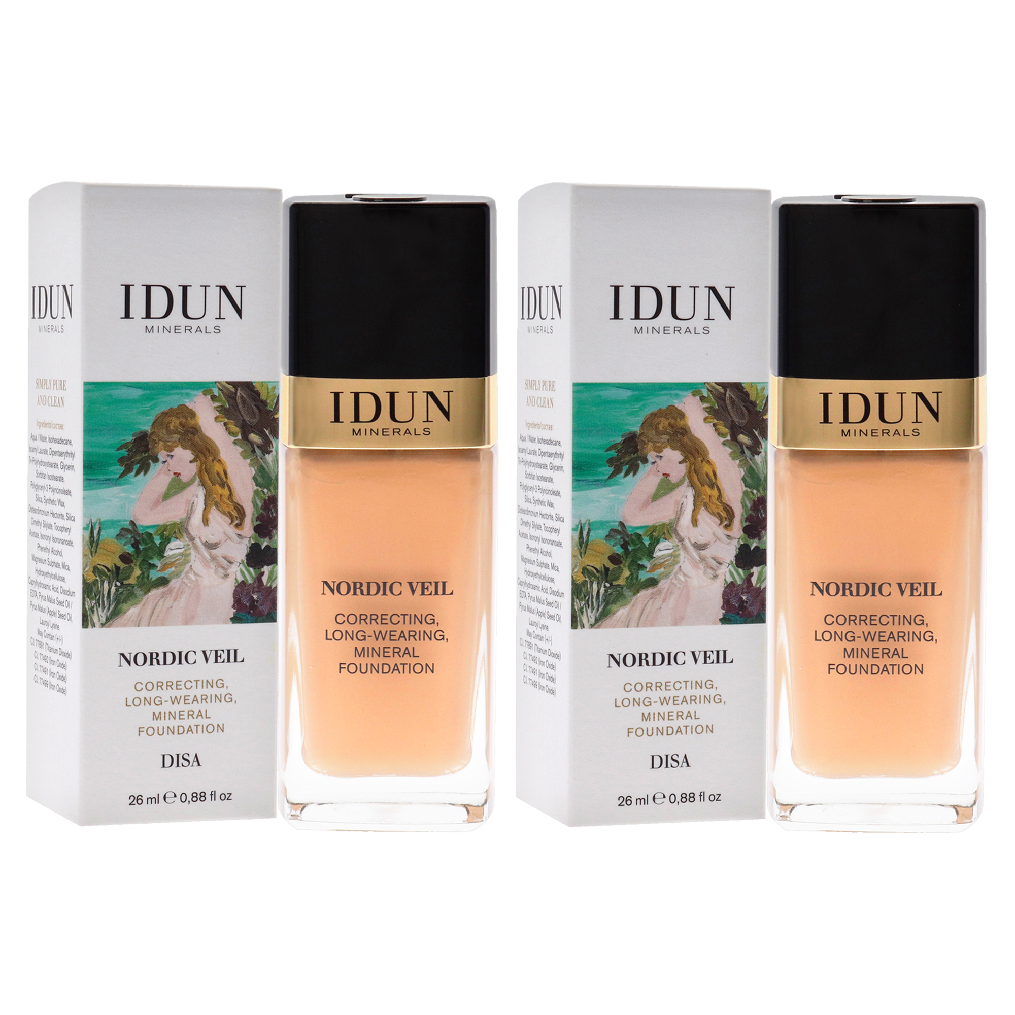 Foto 4 pulgar | Foundation Idun Minerals Nordic Veil 307, 26 Ml, Cobertura Total - Venta Internacional.