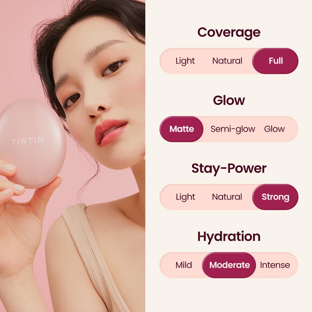 Foto 5 pulgar | Cushion Foundation Tirtir Mask Fit All Cover, Rosa, 18 Ml - Venta Internacional.