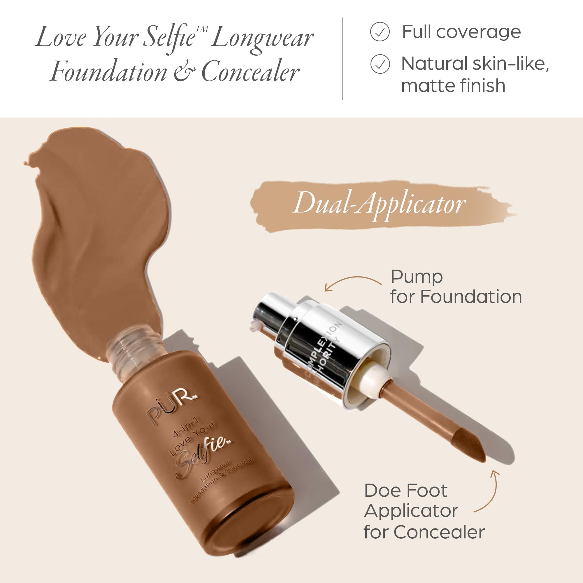 Foto 2 | Base Y Corrector Pür Minerals Love Your Selfie 4 En 1 - Venta Internacional.