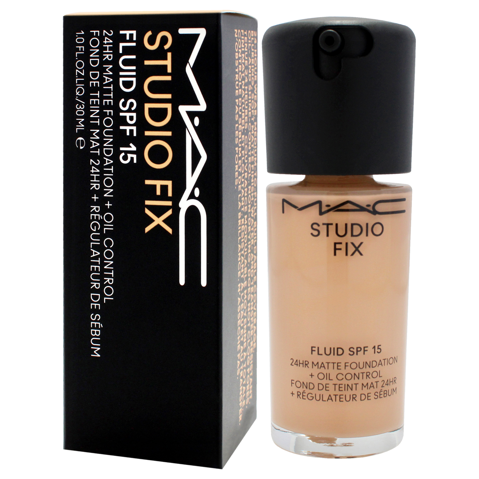 Foto 3 | Base Mac Studio Fix Fluid, Spf 15, 24 Horas, Mate Nc27, 30 Ml - Venta Internacional.