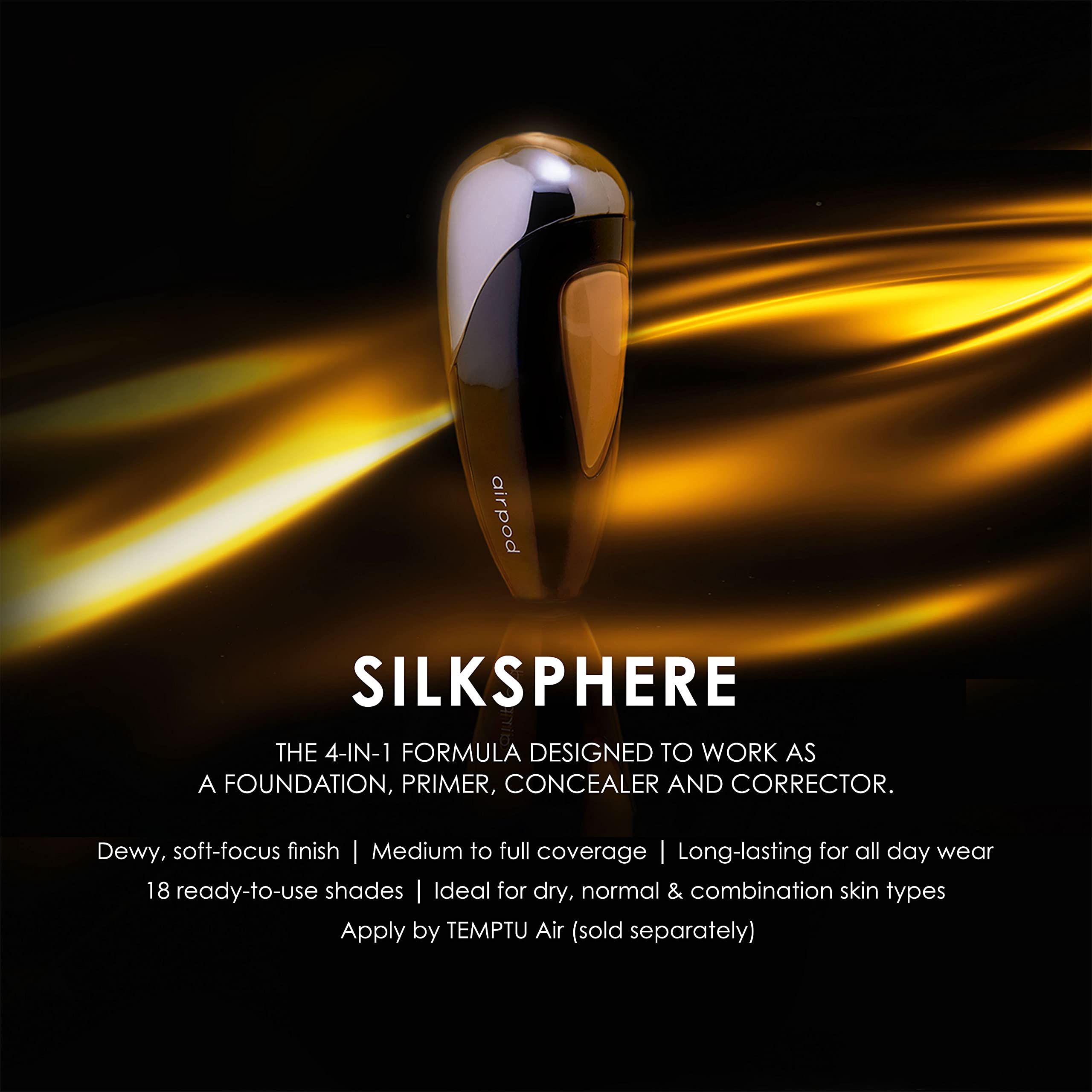 Foto 4 | Base De Maquillaje Para Aerógrafo Temptu Silksphere Warm Beige, 12 Ml - Venta Internacional.