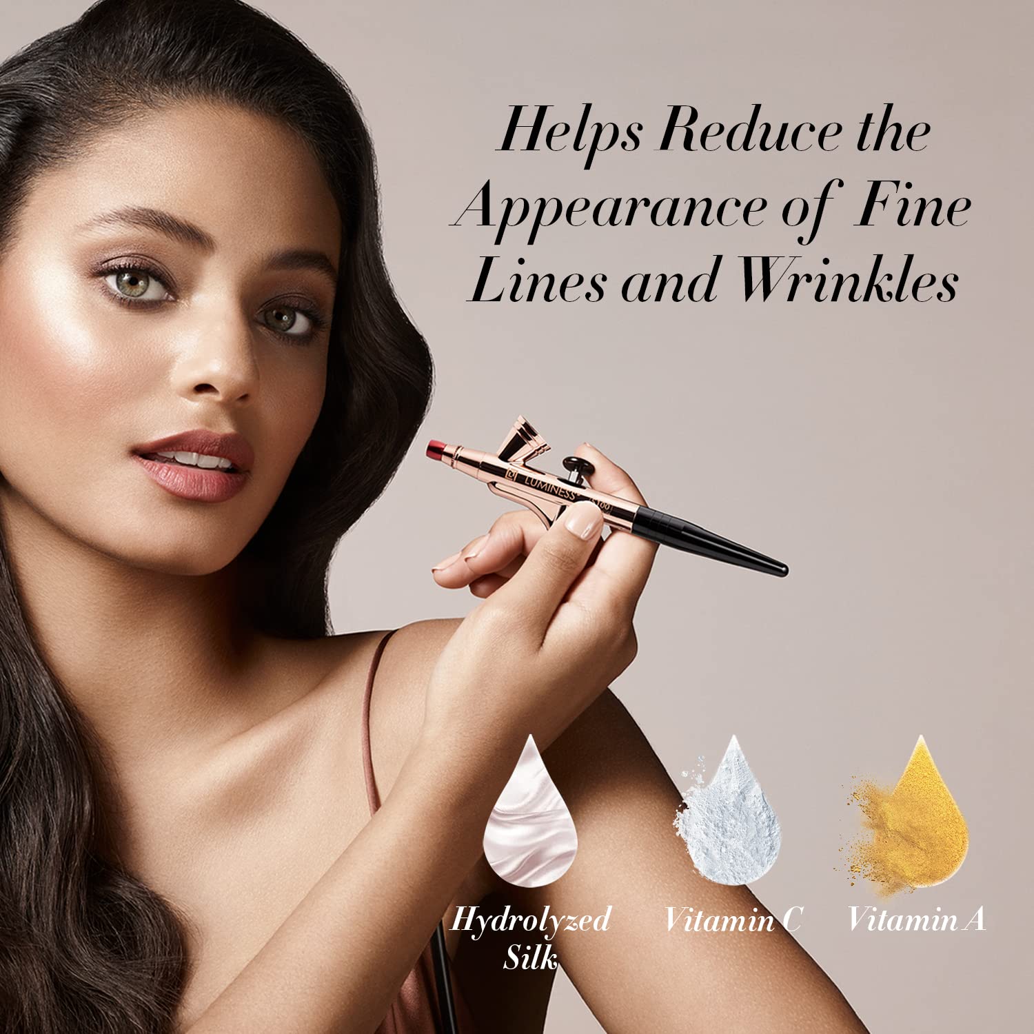 Foto 4 | Sombra Para Aerógrafo Air Silk 4 En 1 De Foundation Luminess, 120, 15 Ml - Venta Internacional.