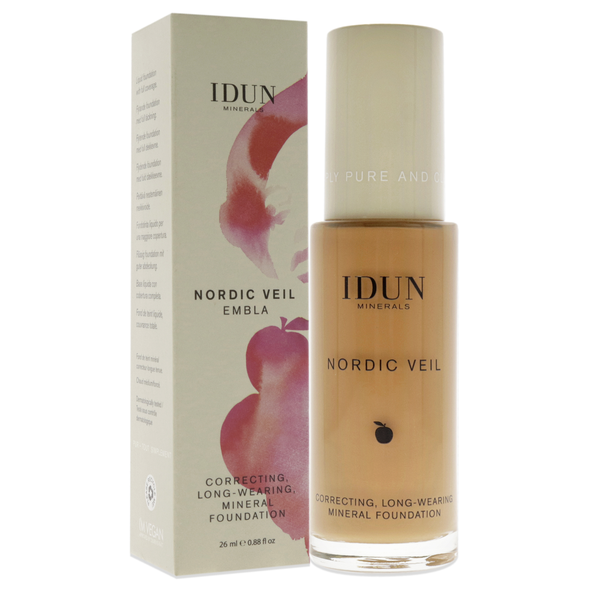 Foto 4 pulgar | Base De Maquillaje Líquida Idun Minerals Nordic Veil 315 Embla 26 Ml - Venta Internacional.