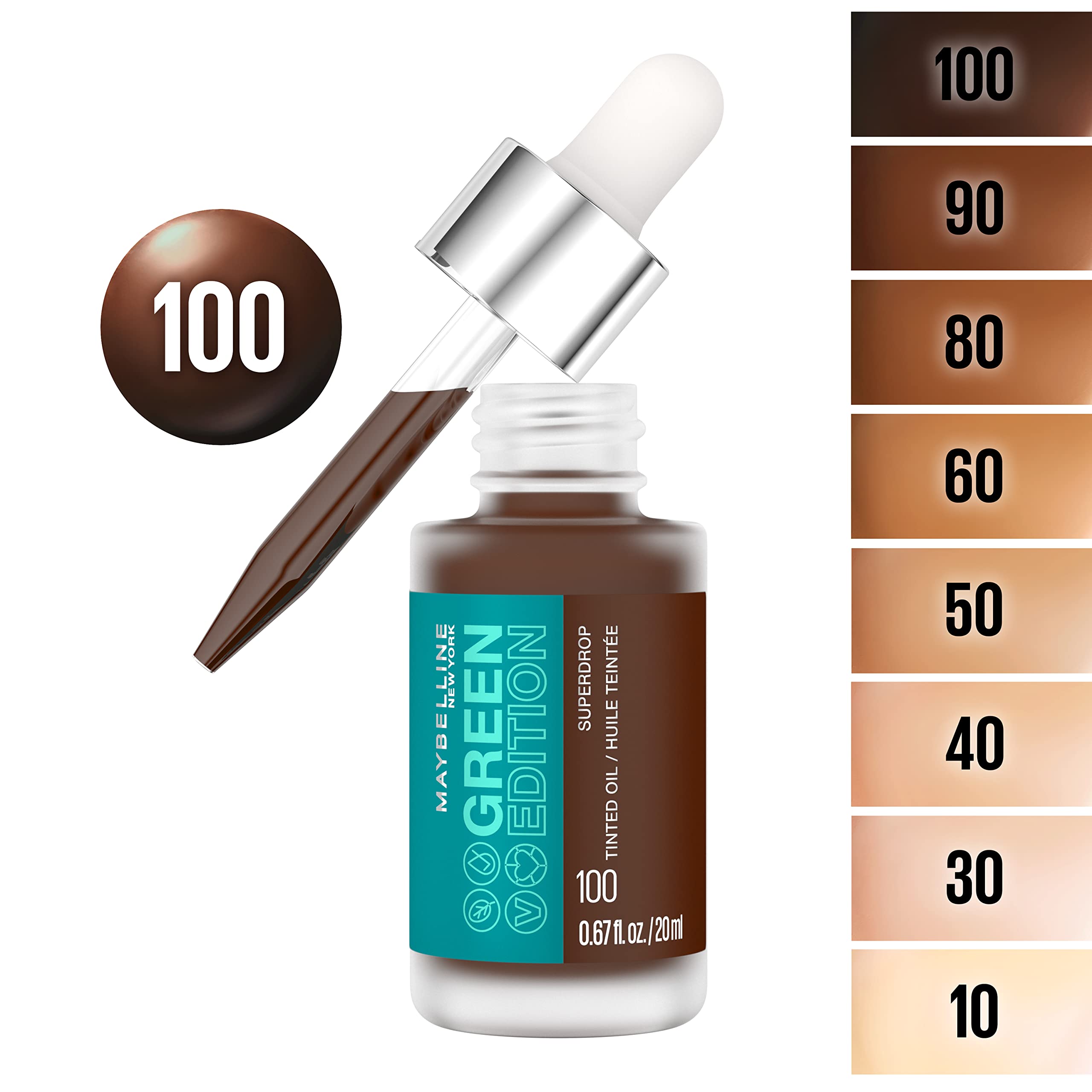Foto 4 pulgar | Base De Aceite Teñida Superdrop De Makeup Maybelline Green Edition - Venta Internacional.