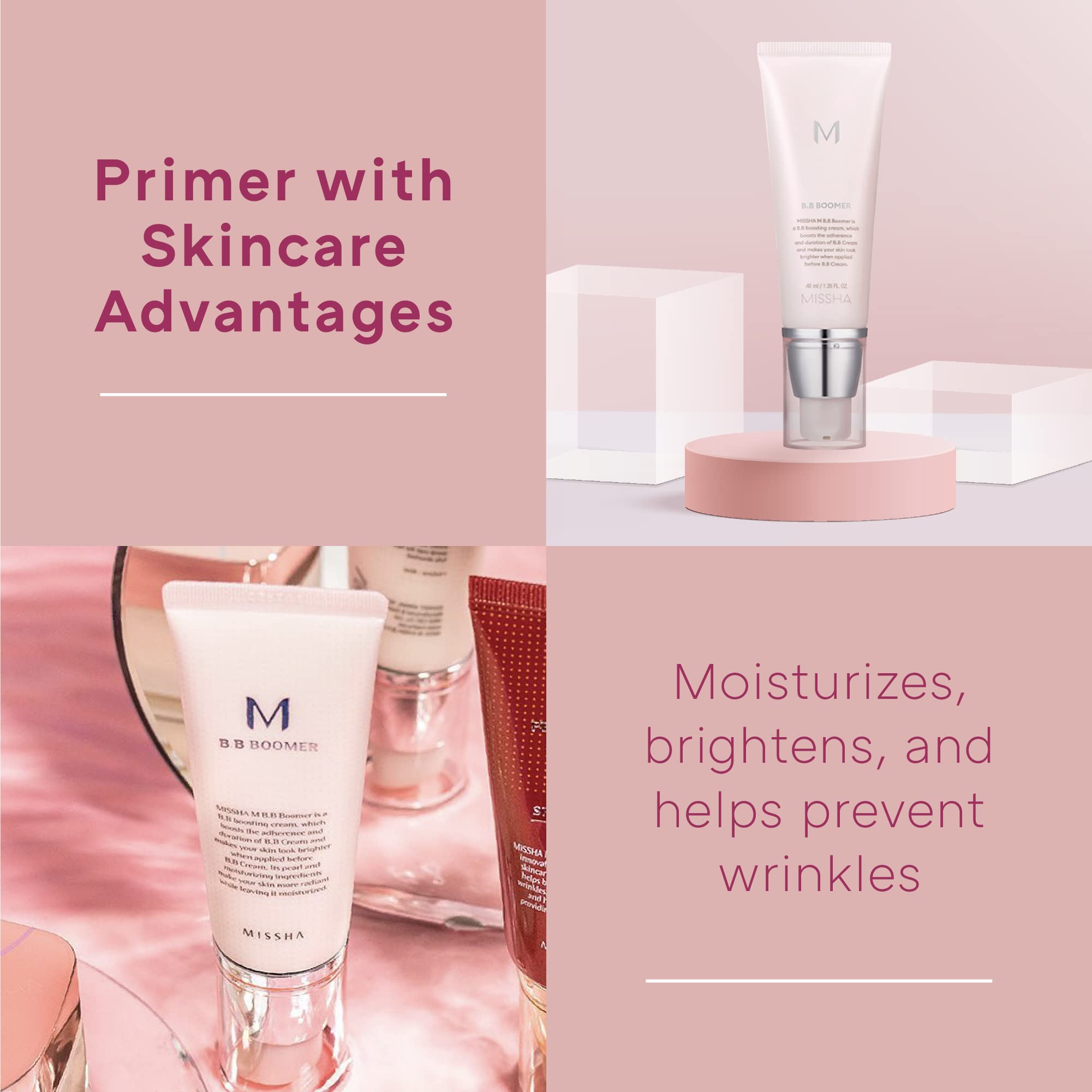Foto 2 | Primer Missha M Bb Boomer 40 Ml - Adherencia Y Cuidado De La Piel - Venta Internacional.