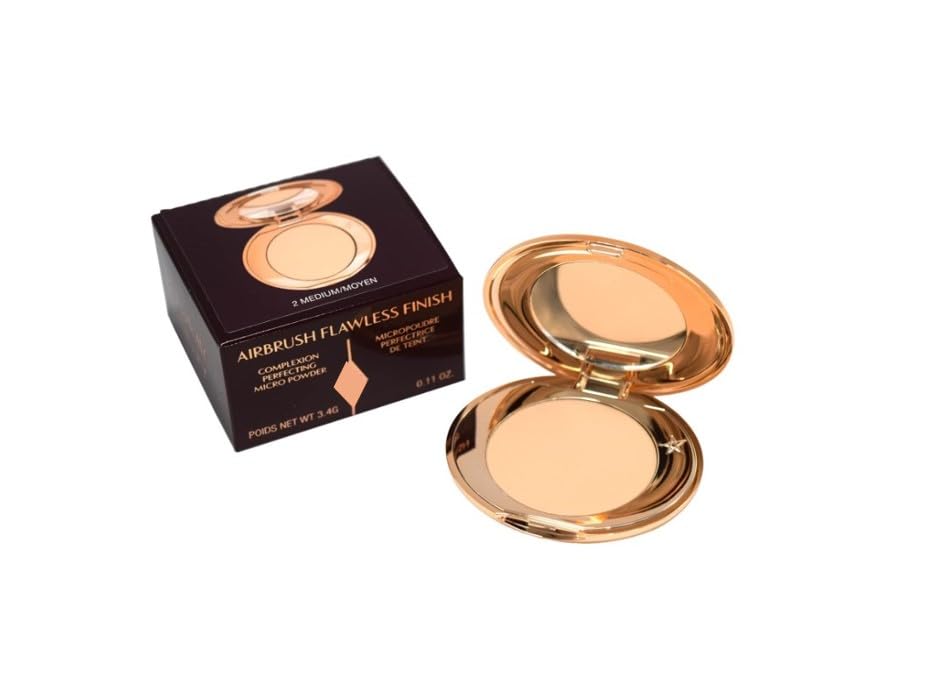 Miniaerógrafo Powder Charlotte Tilbury, Acabado Impecable, 2 Unidades, Tamaño Mediano - Venta Internacional.