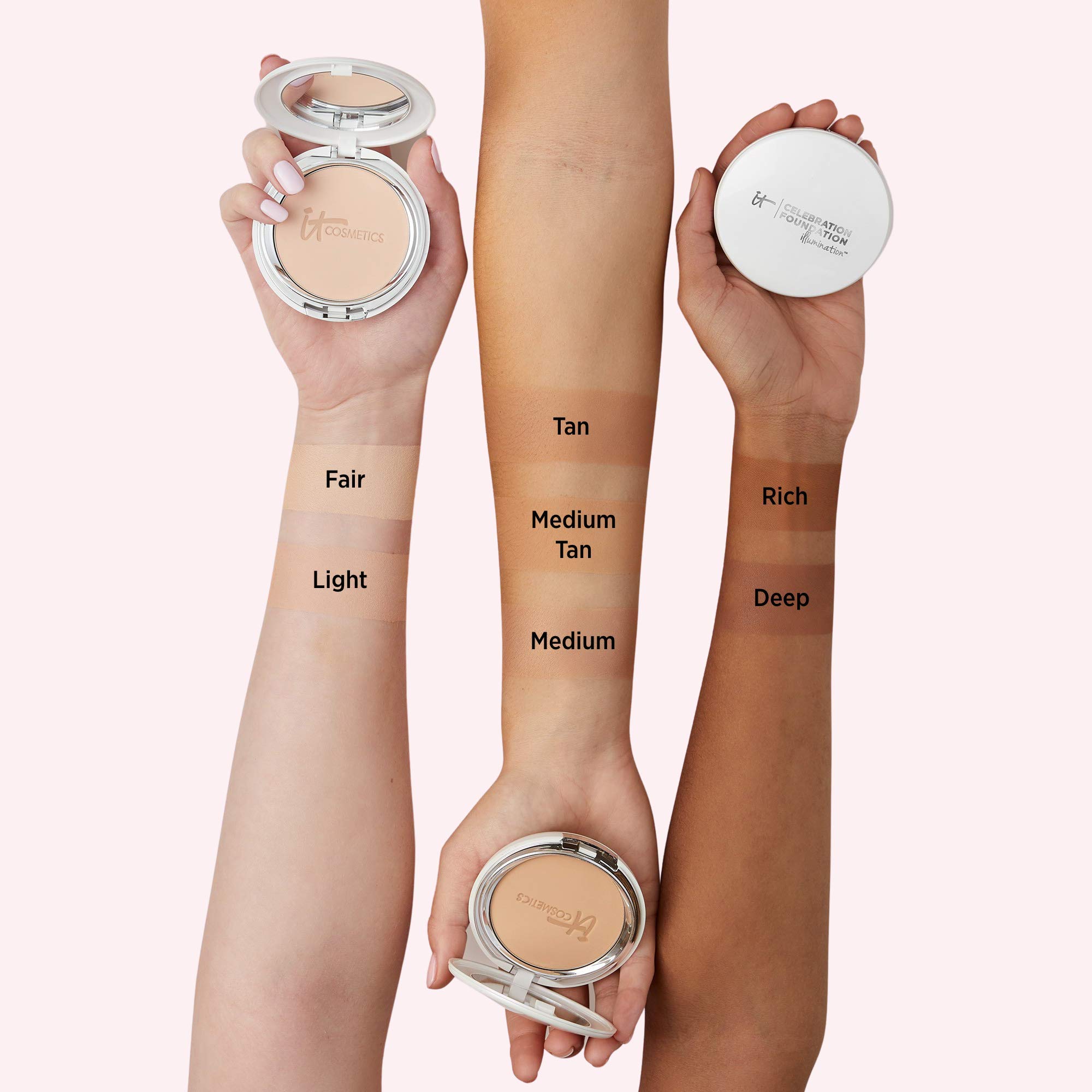 Foto 4 pulgar | Base De Maquillaje En Polvo It Cosmetics Celebration Medium Tan, 8 Ml - Venta Internacional.