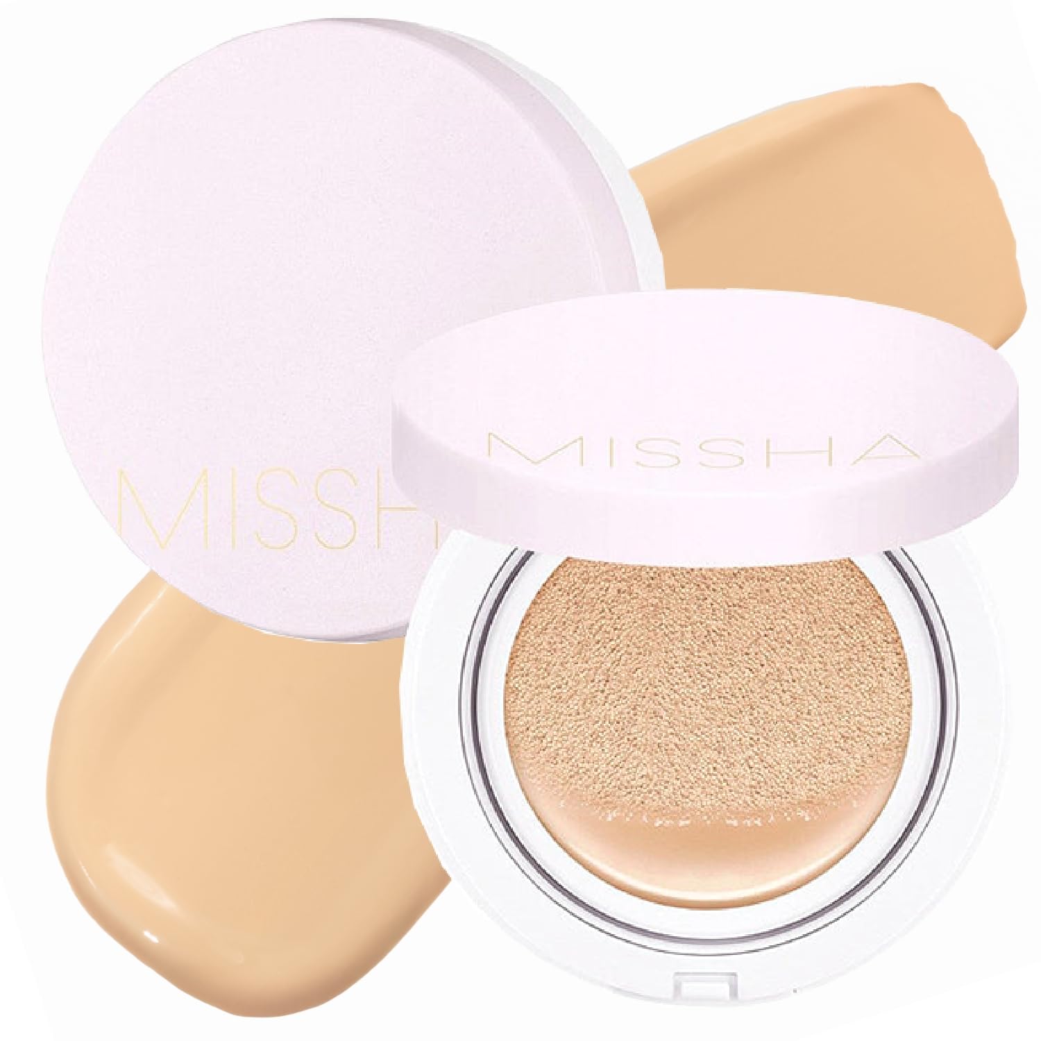 Cushion Foundation Missha Magic No.23, Color Beige Claro, Paquete De 2 - Venta Internacional.