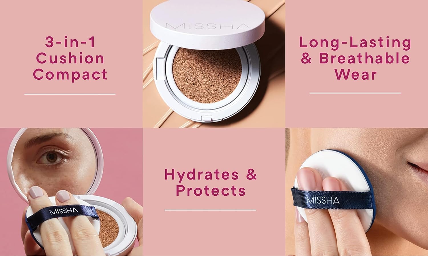 Foto 3 | Cushion Foundation Missha Magic No.23, Color Beige Claro, Paquete De 2 - Venta Internacional.