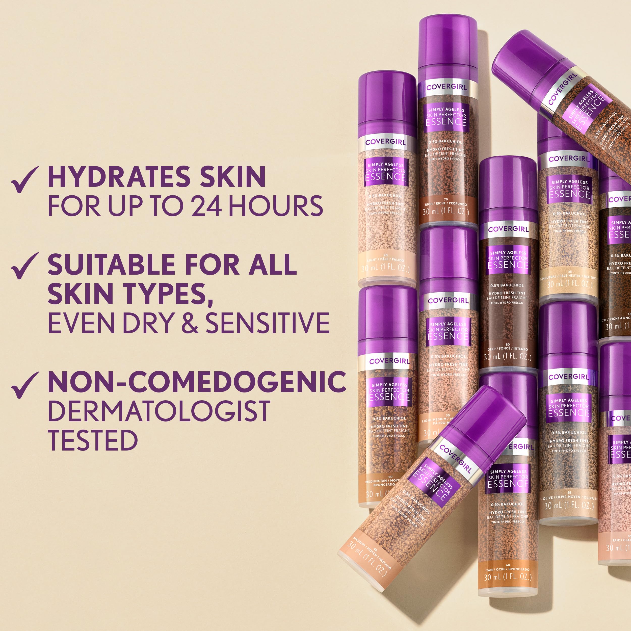 Foto 5 pulgar | Base De Maquillaje Covergirl Simply Ageless Skin Perfector 45 30 Ml - Venta Internacional.