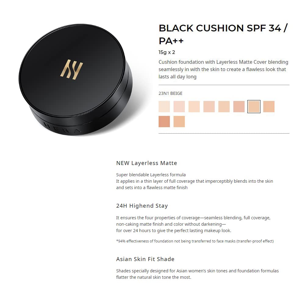 Foto 7 | [cojín] Hera Black Cushion 30 Ml #23 Beige + Recarga - Venta Internacional.