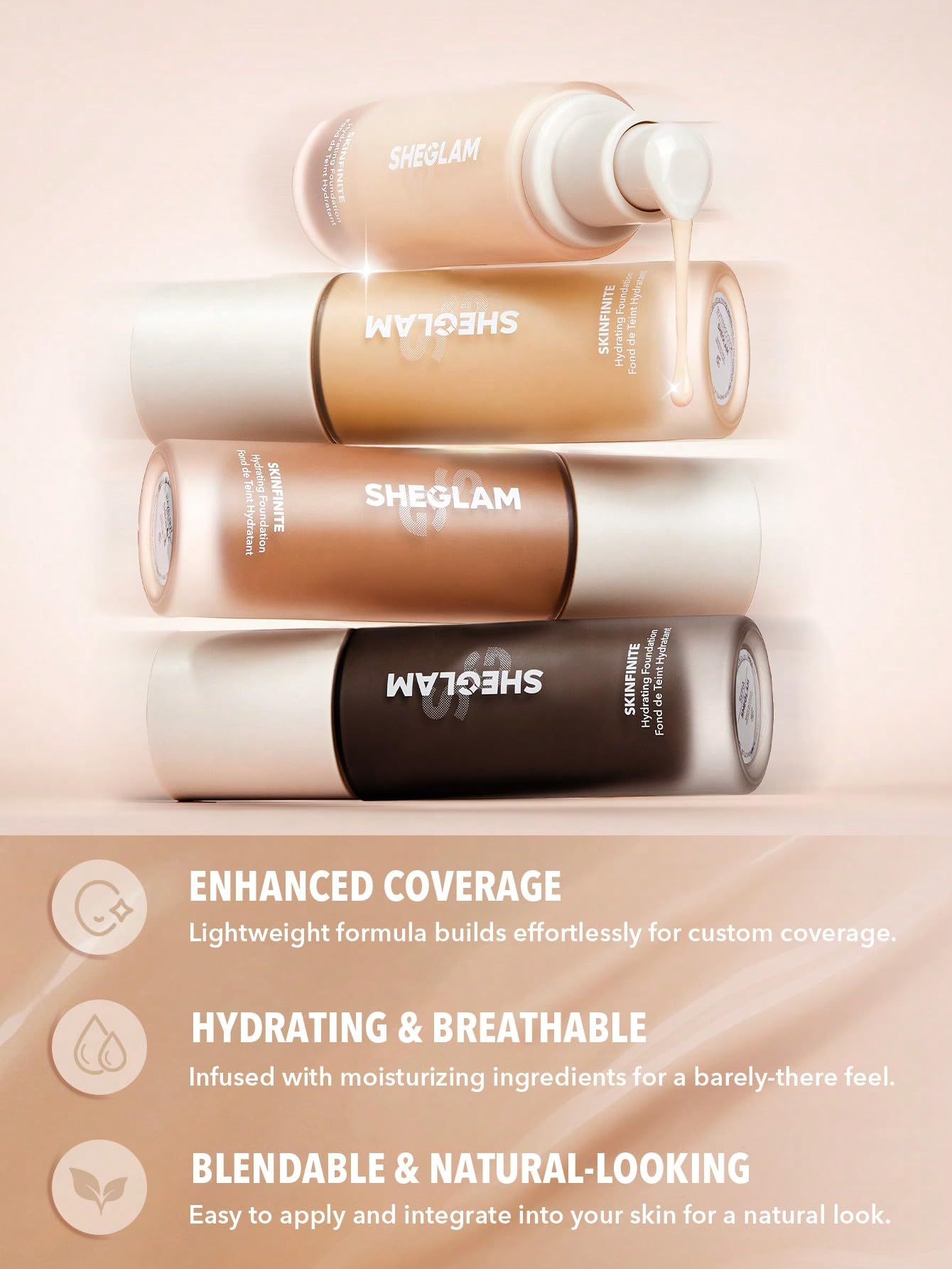 Foto 4 pulgar | Base Sheglam Skinfinite Hydrating Flawless Dewy Bamboo - Venta Internacional.