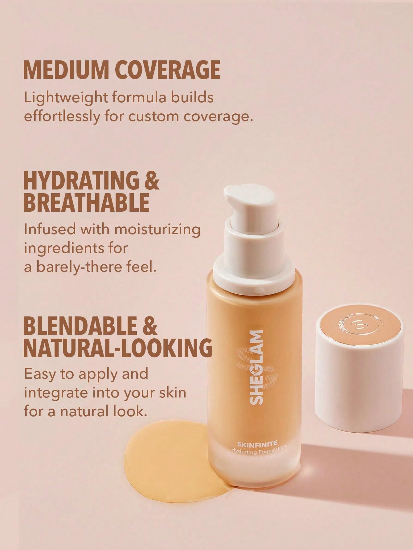 Foto 6 pulgar | Base Sheglam Skinfinite Hydrating Flawless Dewy Chantilly - Venta Internacional.
