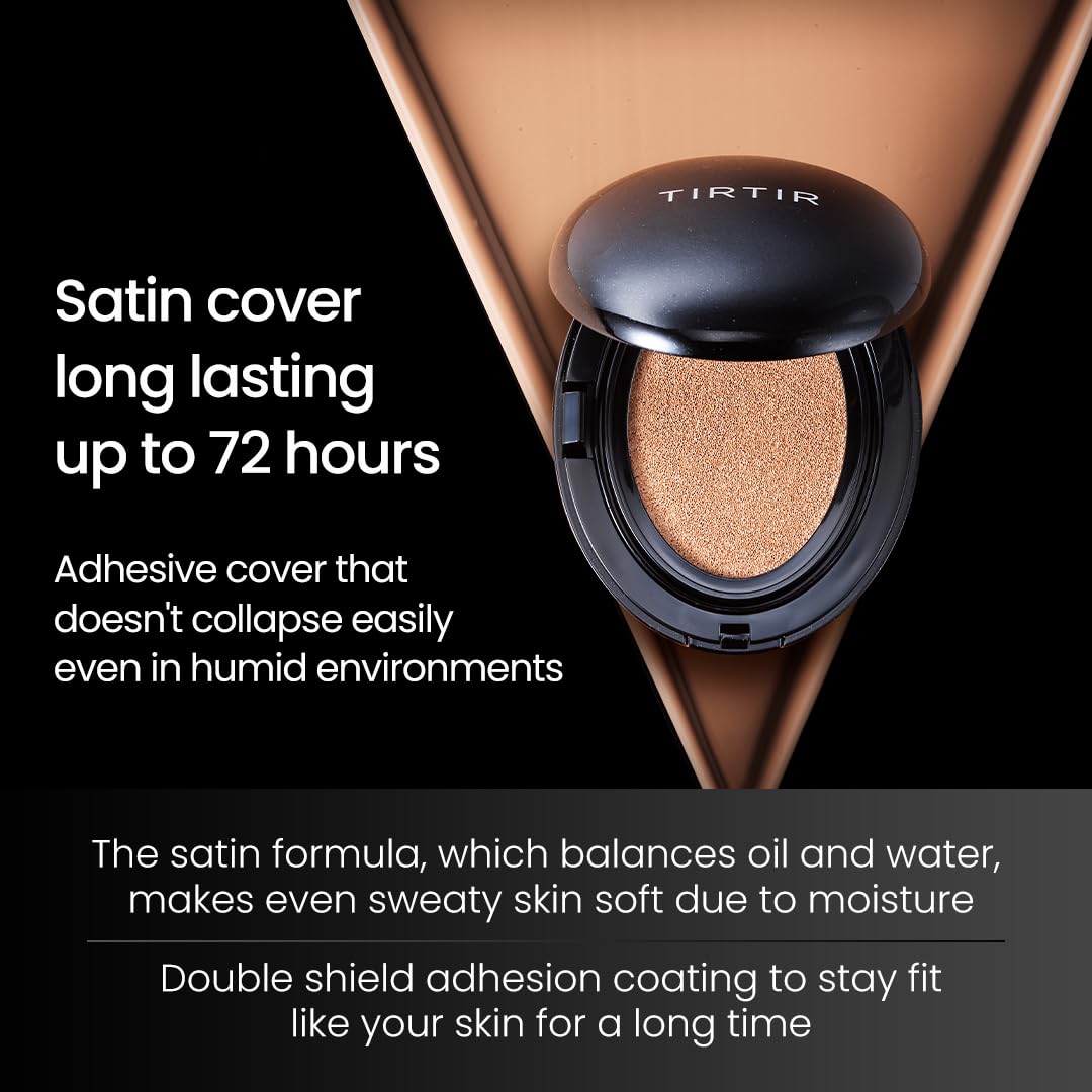 Foto 2 | Mascarilla Tirtir De Cushion Foundation  Color Negro 21n  Color Marfil  Semimate - Venta Internacional.