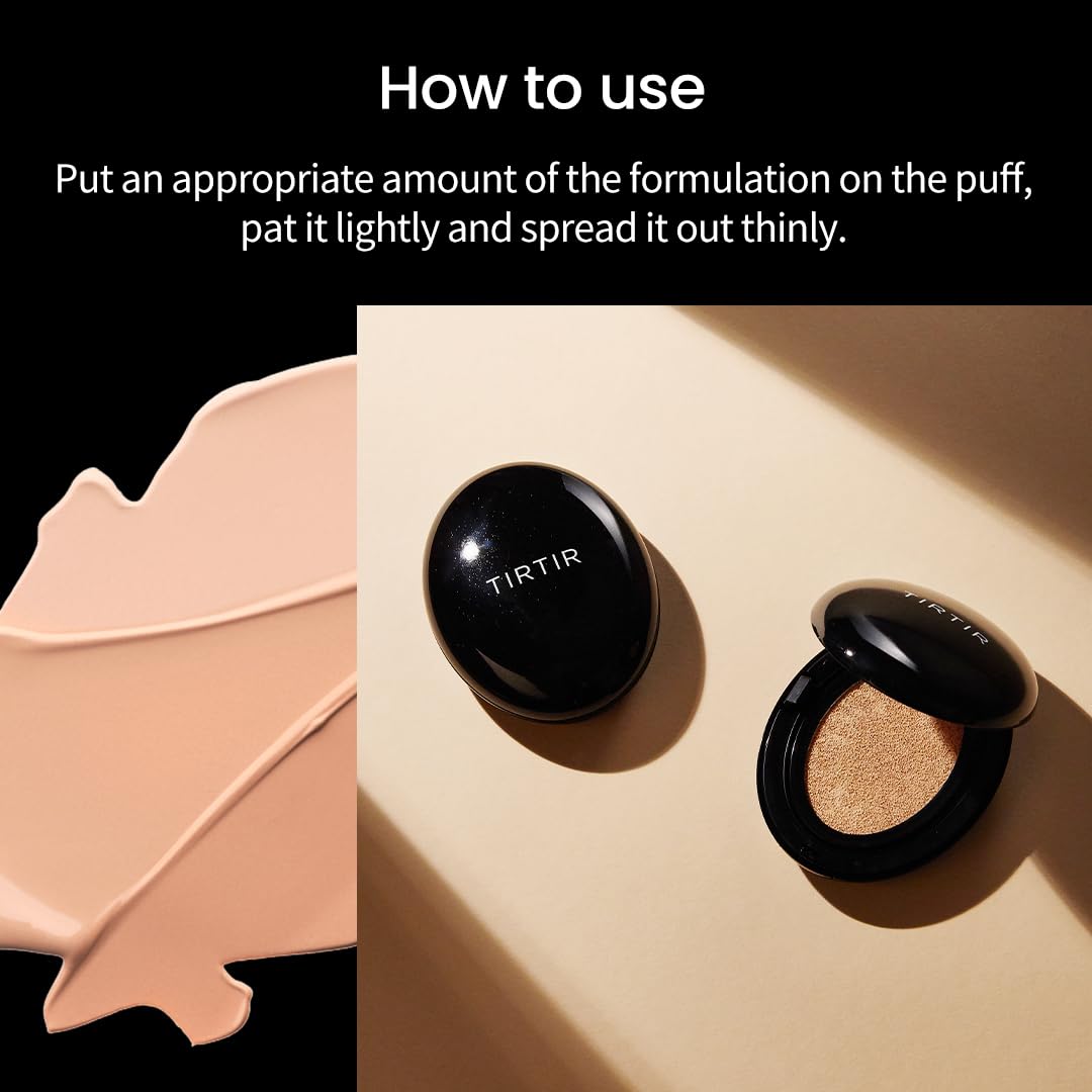 Foto 7 | Mascarilla Tirtir De Cushion Foundation  Color Negro 21n  Color Marfil  Semimate - Venta Internacional.