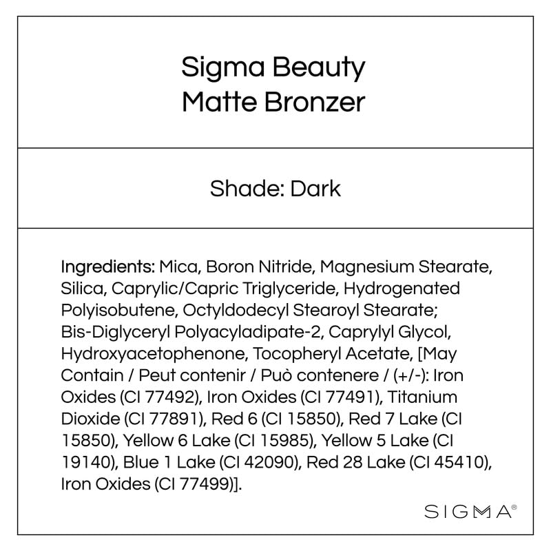 Foto 5 | Bronzer Sigma Beauty Matte Longwear Light (dark) Para Rostro - Venta Internacional.