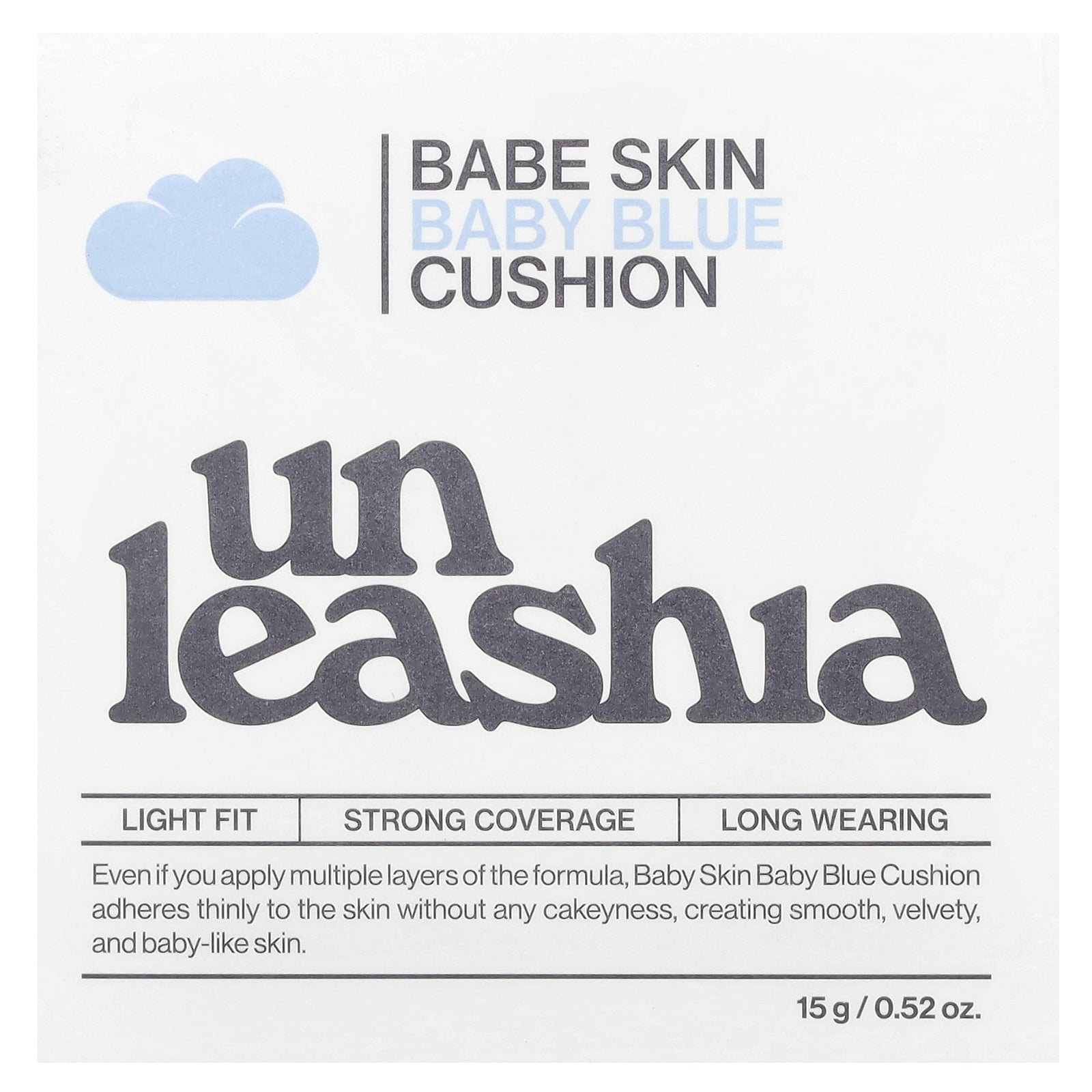 Foto 3 pulgar | Cushion Unleashia Babe Skin Baby Blue Spf40/pa++ 15 G - Venta Internacional.