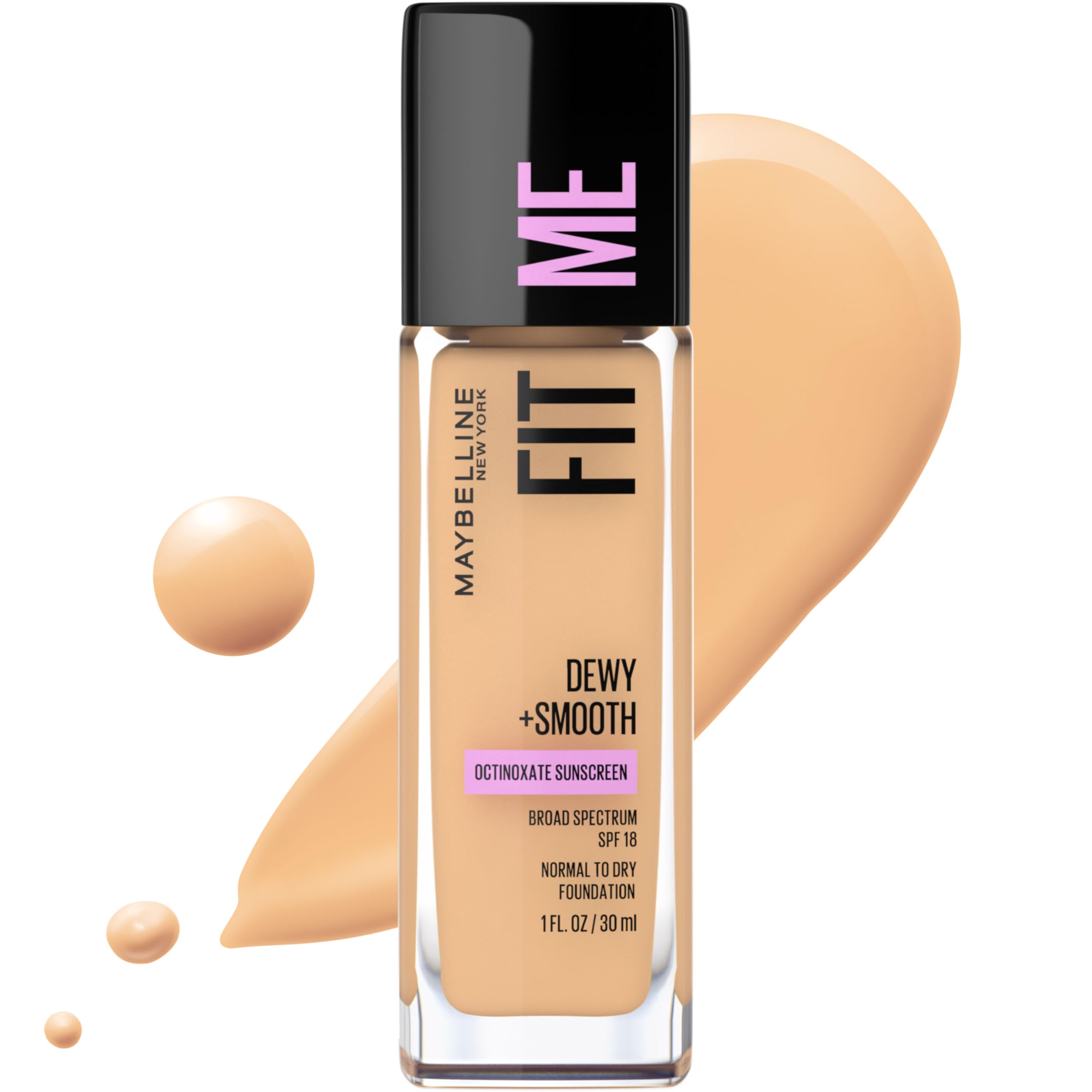 Foto 1 | Base Líquida Maybelline Fit Me Dewy + Smooth Natural Beige - Venta Internacional.