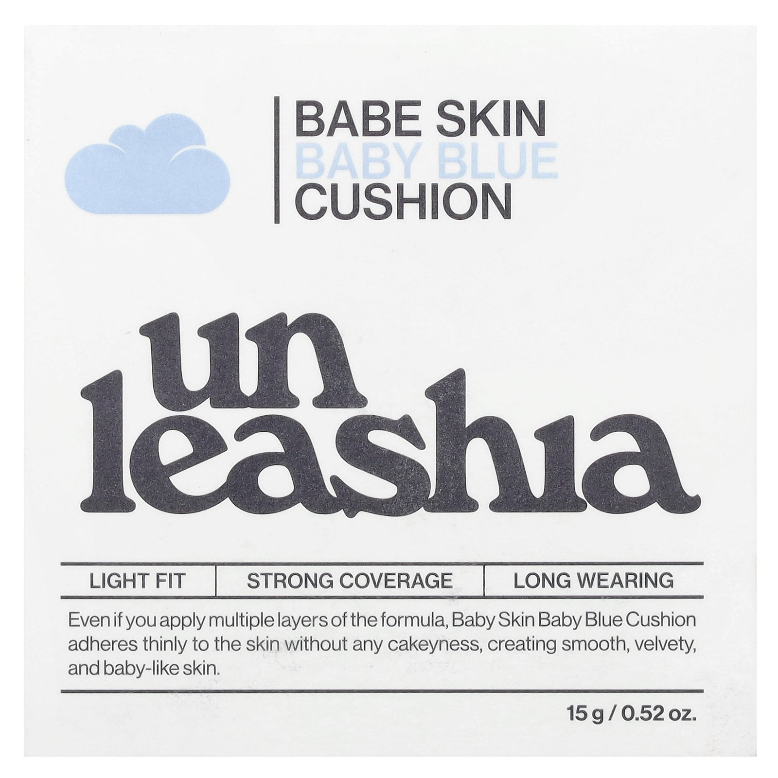 Foto 3 pulgar | Cushion Unleashia Babe Skin Baby Blue Spf40/pa++ 15 G - Venta Internacional.