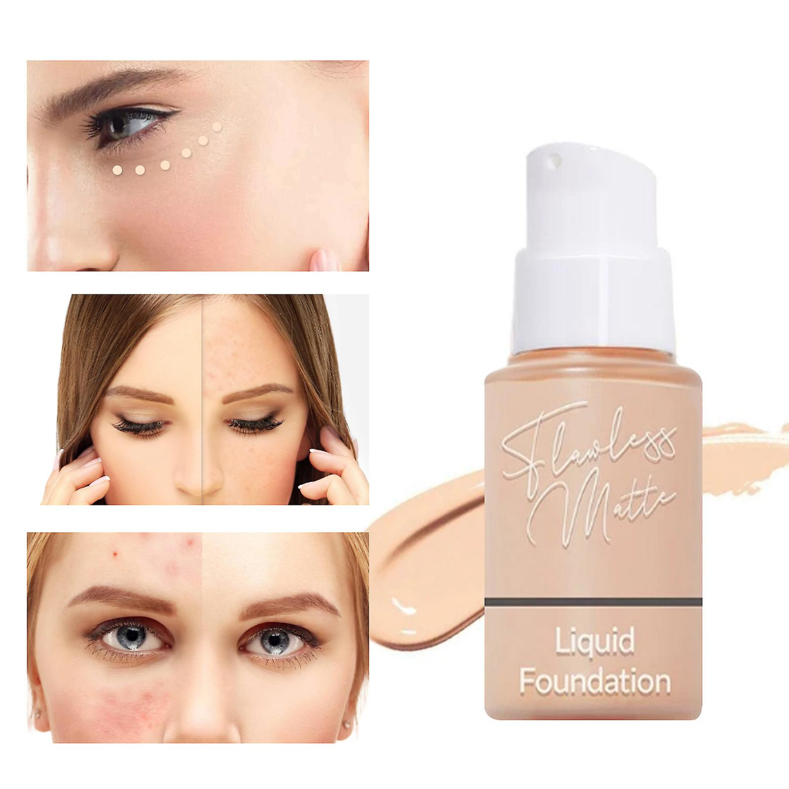 Foto 5 pulgar | Base Líquida Mate Huoguo Lasting Oil Control  30 Ml - Venta Internacional.