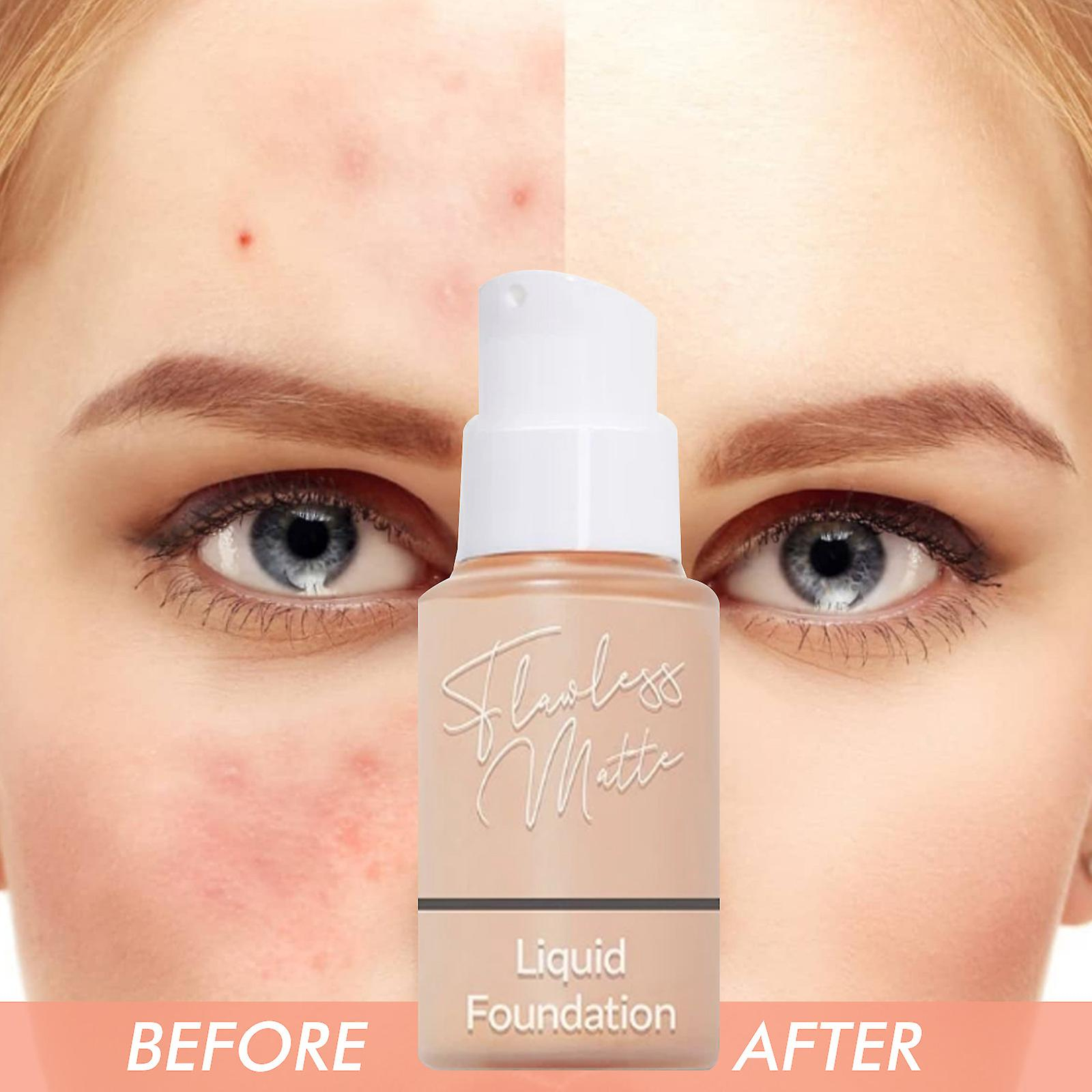 Foto 6 pulgar | Base Líquida Mate Huoguo Lasting Oil Control  30 Ml - Venta Internacional.