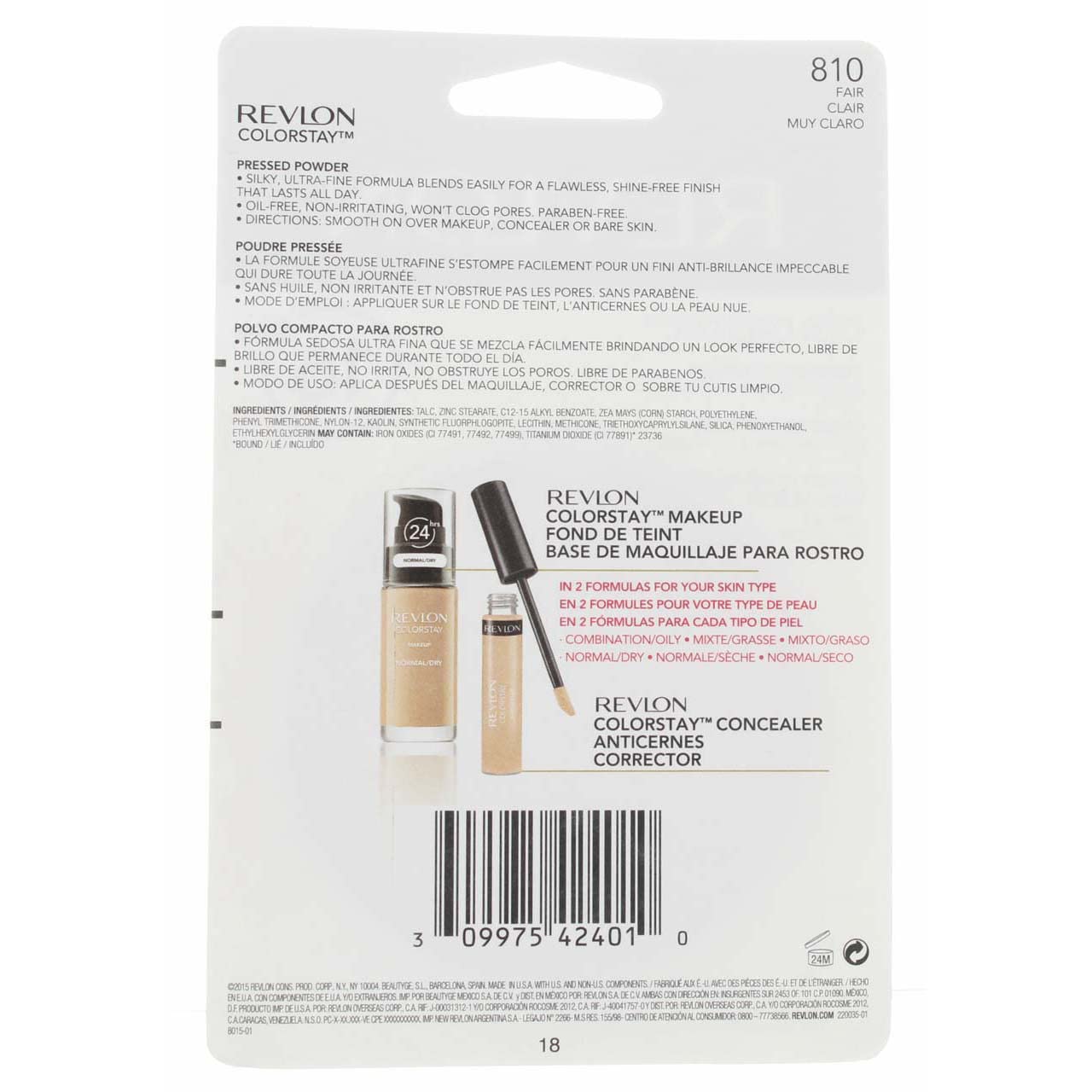 Foto 4 pulgar | Polvo Compacto Revlon 810 Clair-Venta Internacional