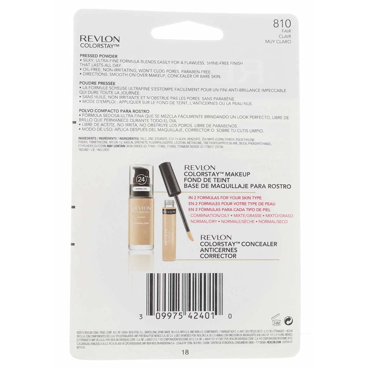 Foto 7 pulgar | Polvo Compacto Revlon 810 Clair-Venta Internacional