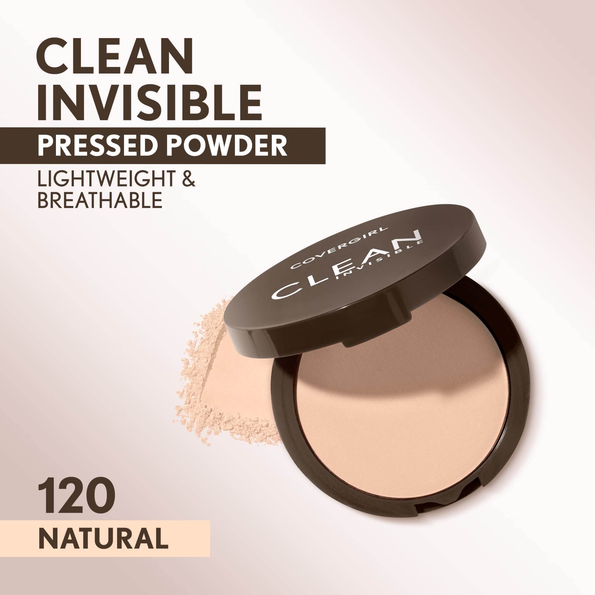 Foto 3 pulgar | Polvo Prensado Covergirl Clean Invisible Vegan Creamy 11g - Venta Internacional.