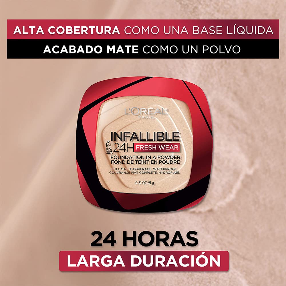 Foto 3 pulgar | Base L'oreal Paris Infallible Fresh Wear En Polvo, 9 Ml - Venta Internacional.