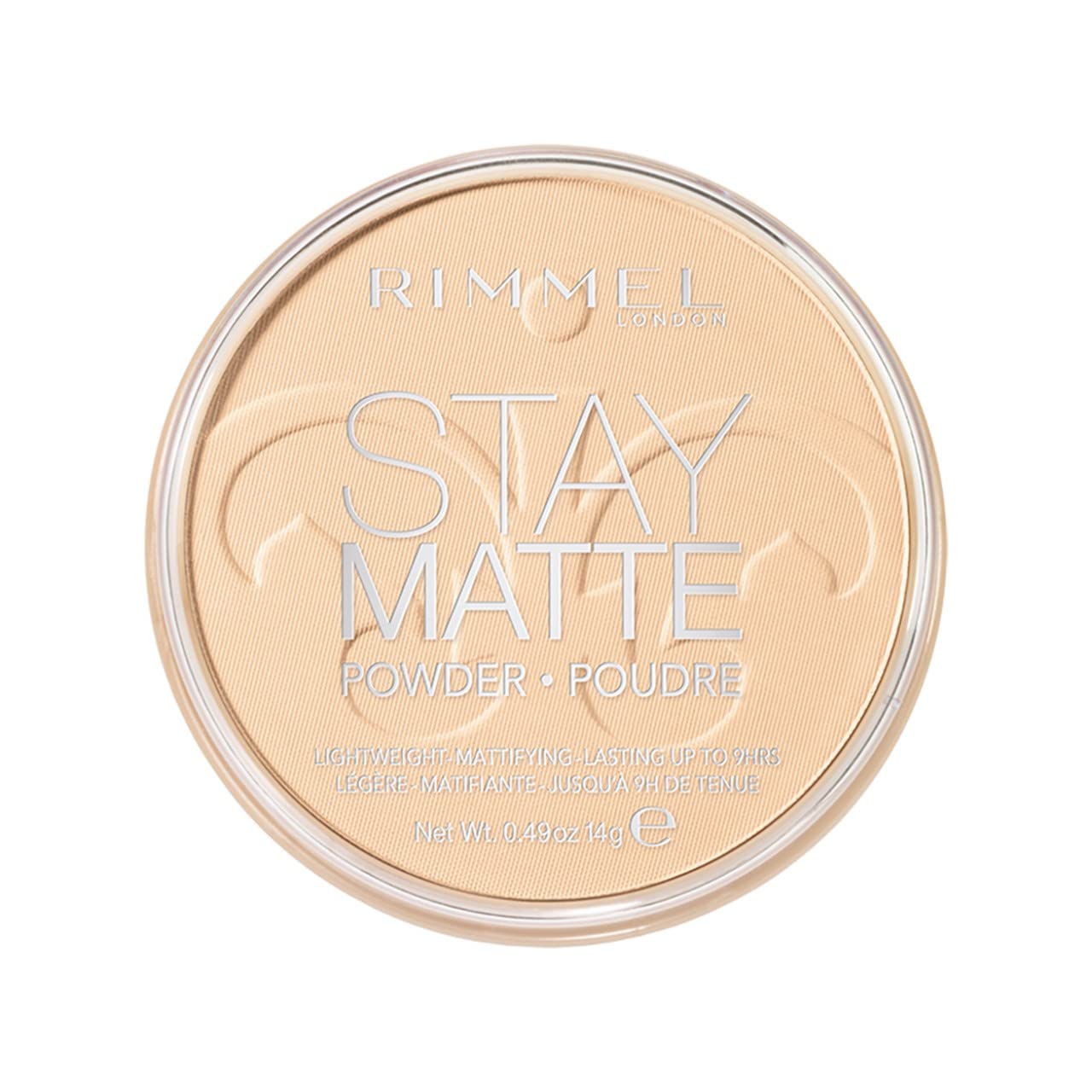 Polvo Prensado Rimmel London Stay Matte 001 Transparente - Venta Internacional.