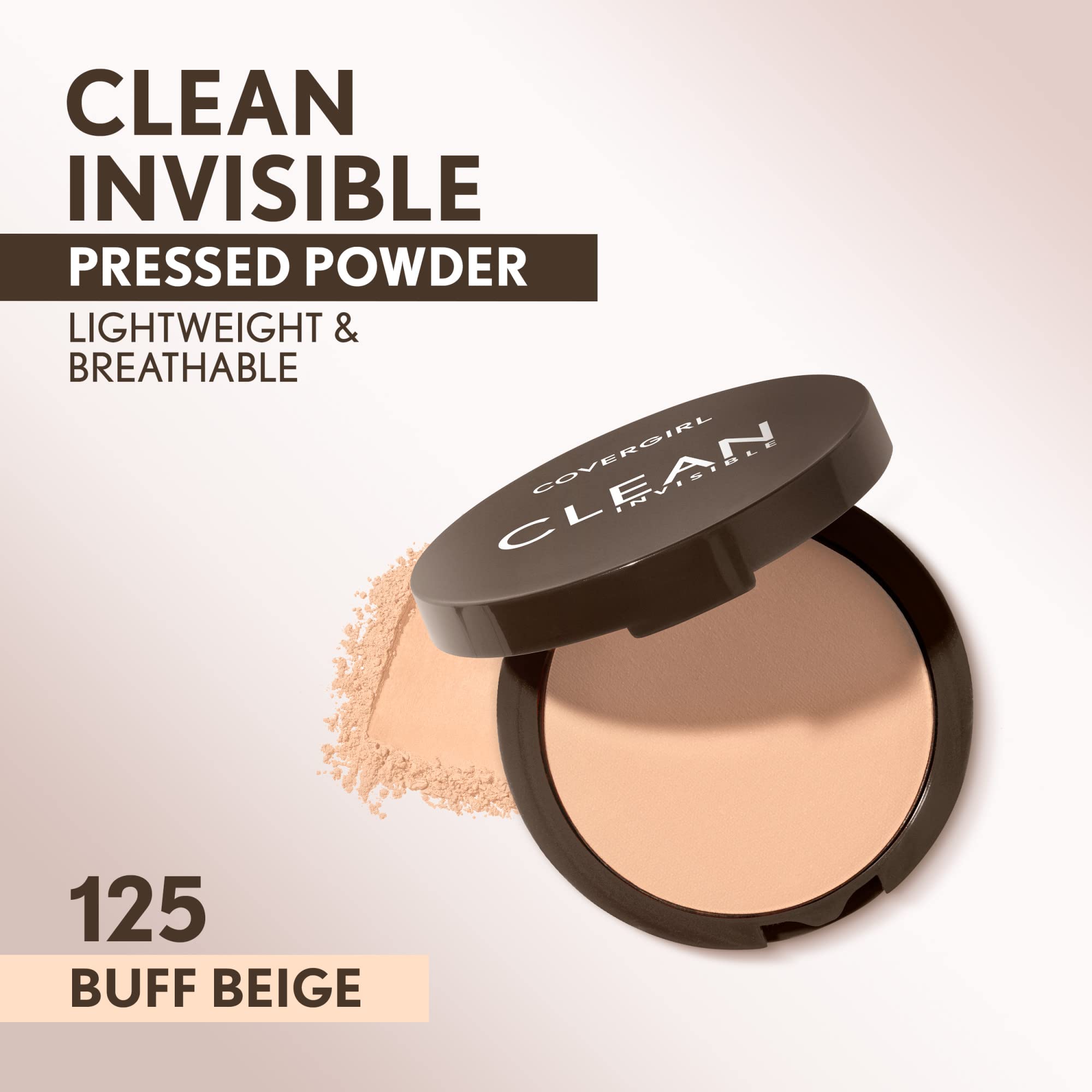 Foto 3 pulgar | Polvo Prensado Covergirl Clean Invisible Vegan Buff Beige - Venta Internacional.