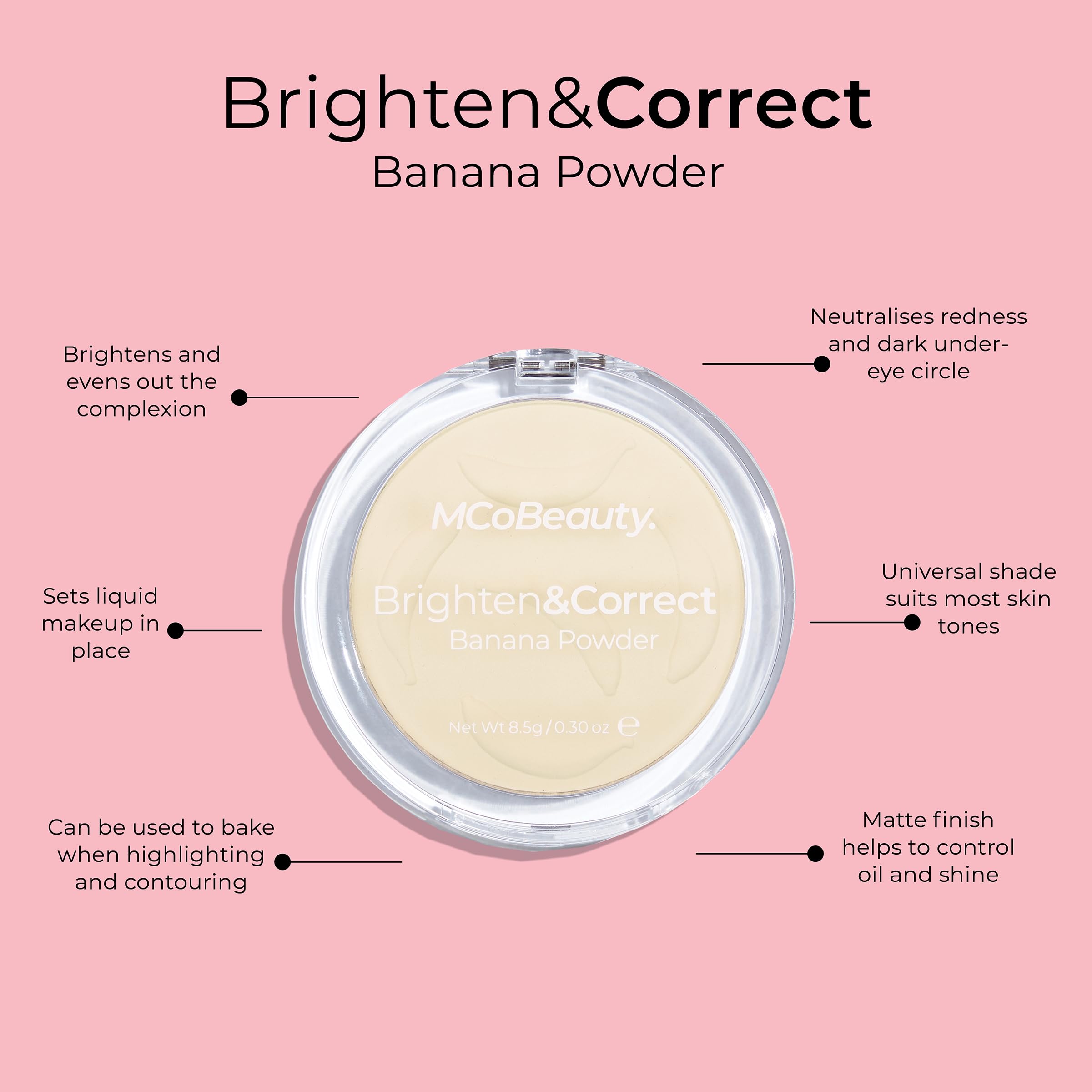 Foto 2 | Polvo De Plátano Mcobeauty Aclara Y Corrige El Enrojecimiento - Venta Internacional.