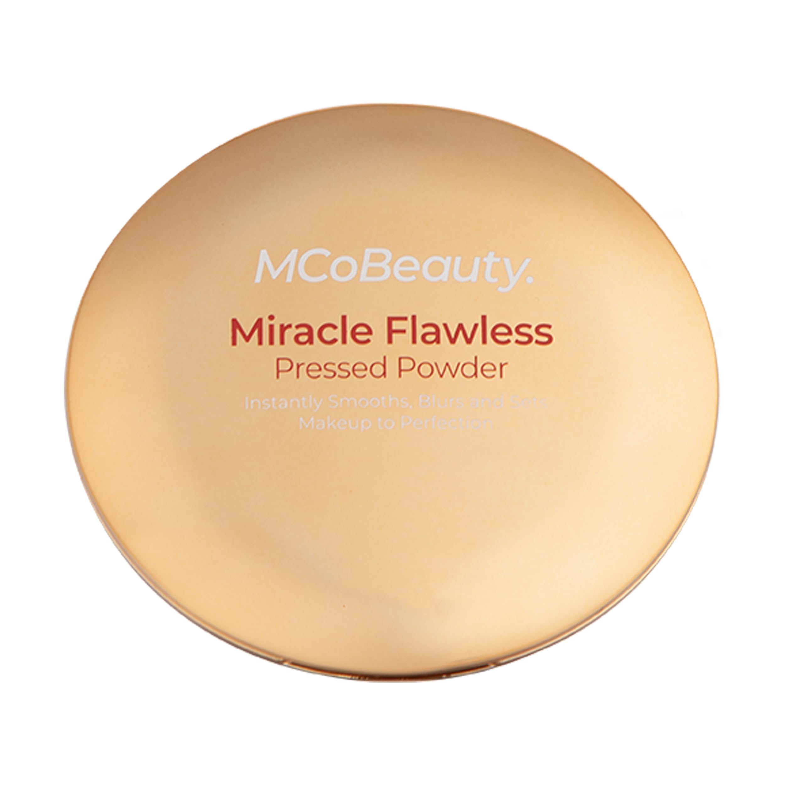 Polvo Prensado Mcobeauty Miracle Flawless, Tono Medio Cálido - Venta Internacional.