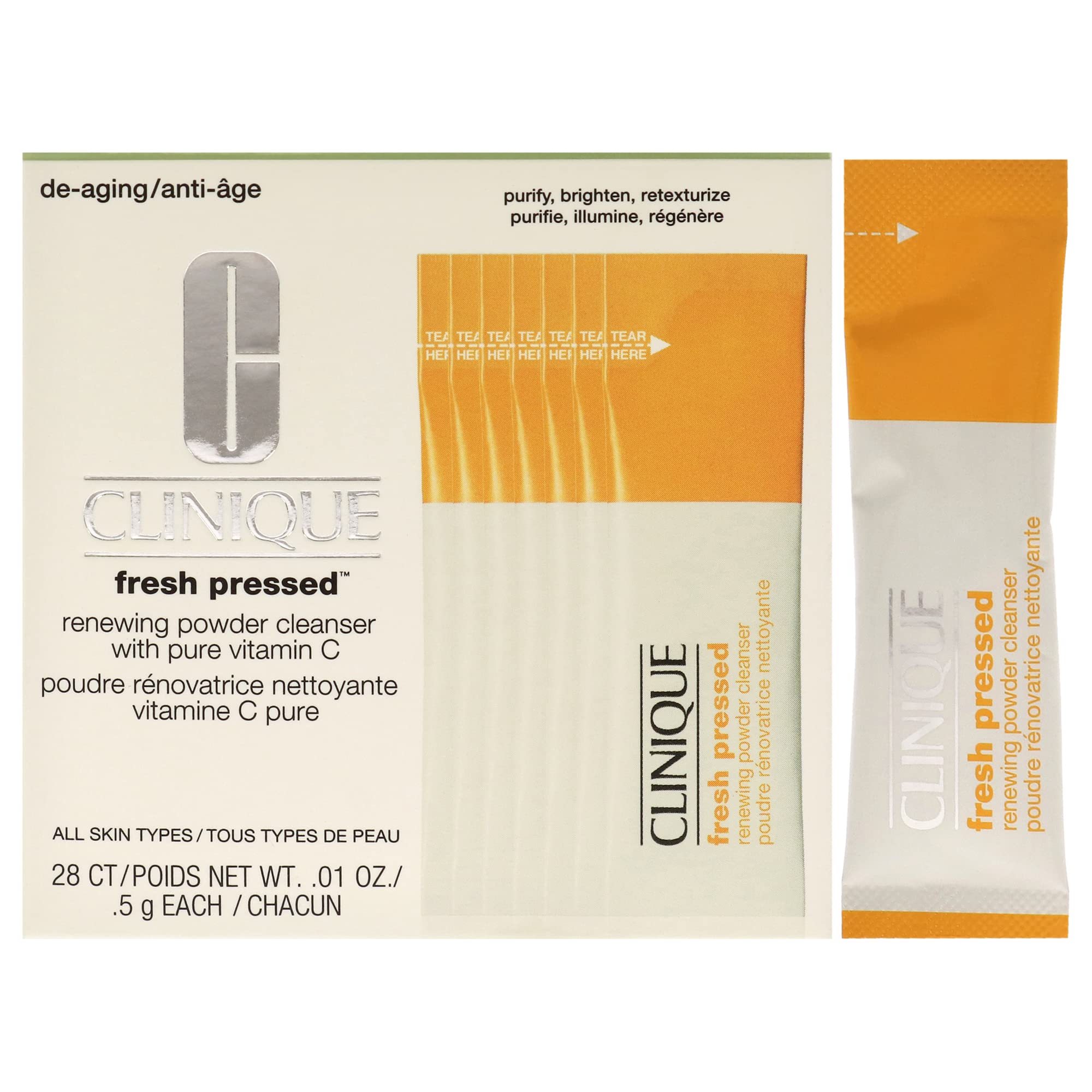 Limpiador En Polvo Clinique Fresh Pressed Renewing Con Vitamina C - Venta Internacional.