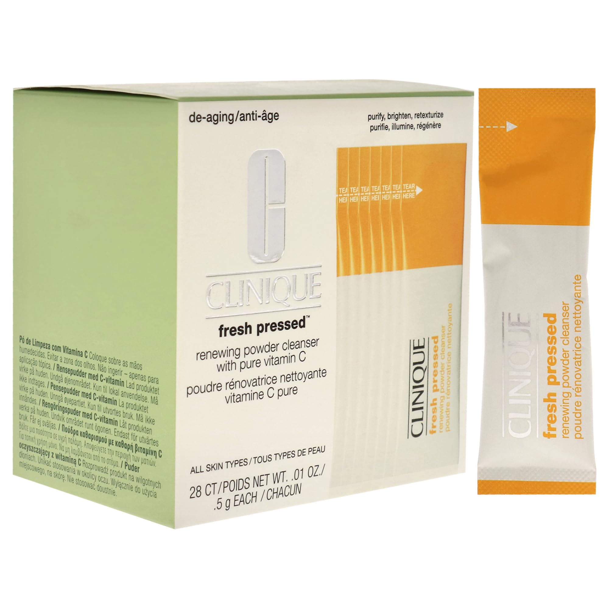 Foto 3 | Limpiador En Polvo Clinique Fresh Pressed Renewing Con Vitamina C - Venta Internacional.